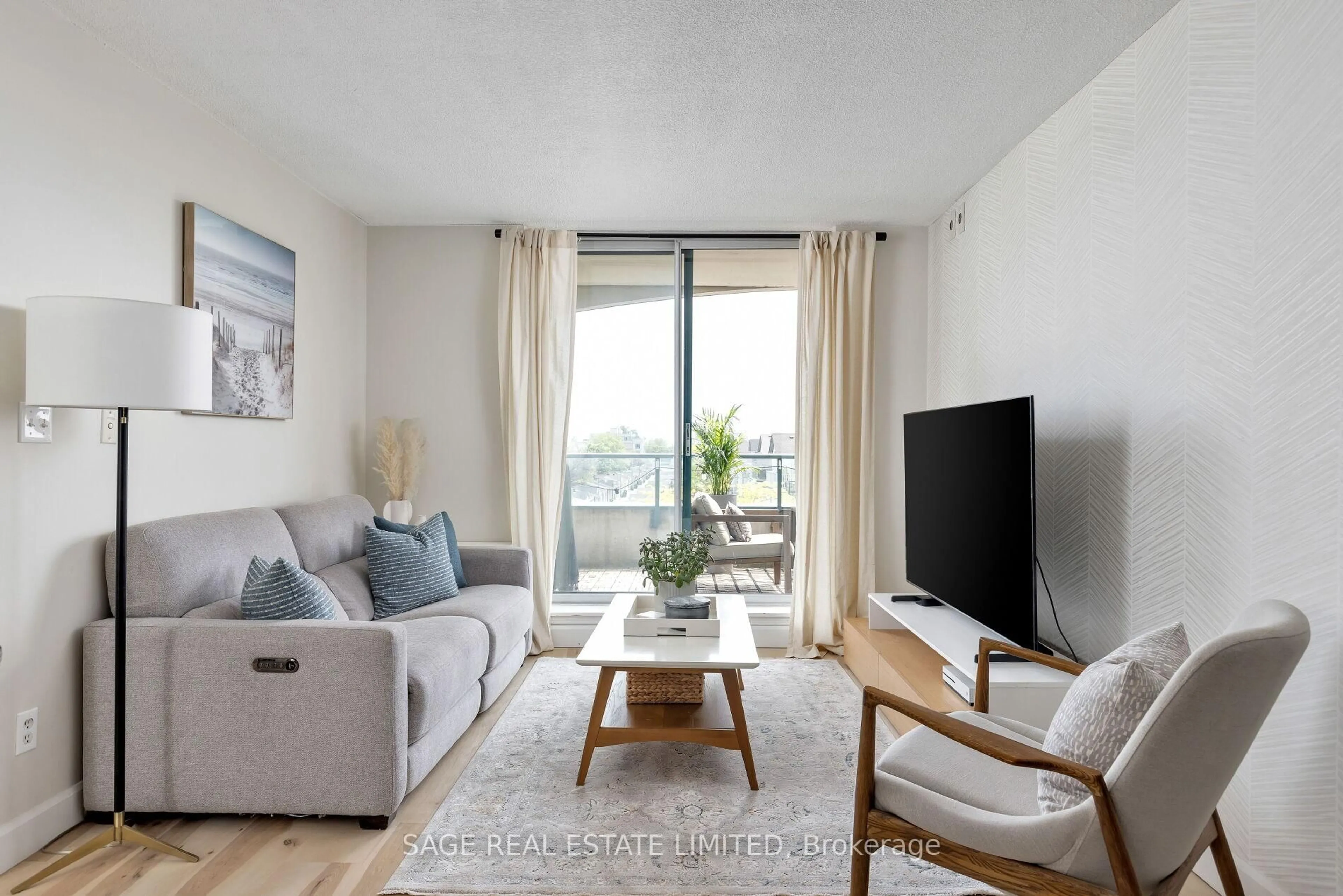 Living room with furniture, unknown for 1765 Queen St #401, Toronto Ontario M4L 3Z2
