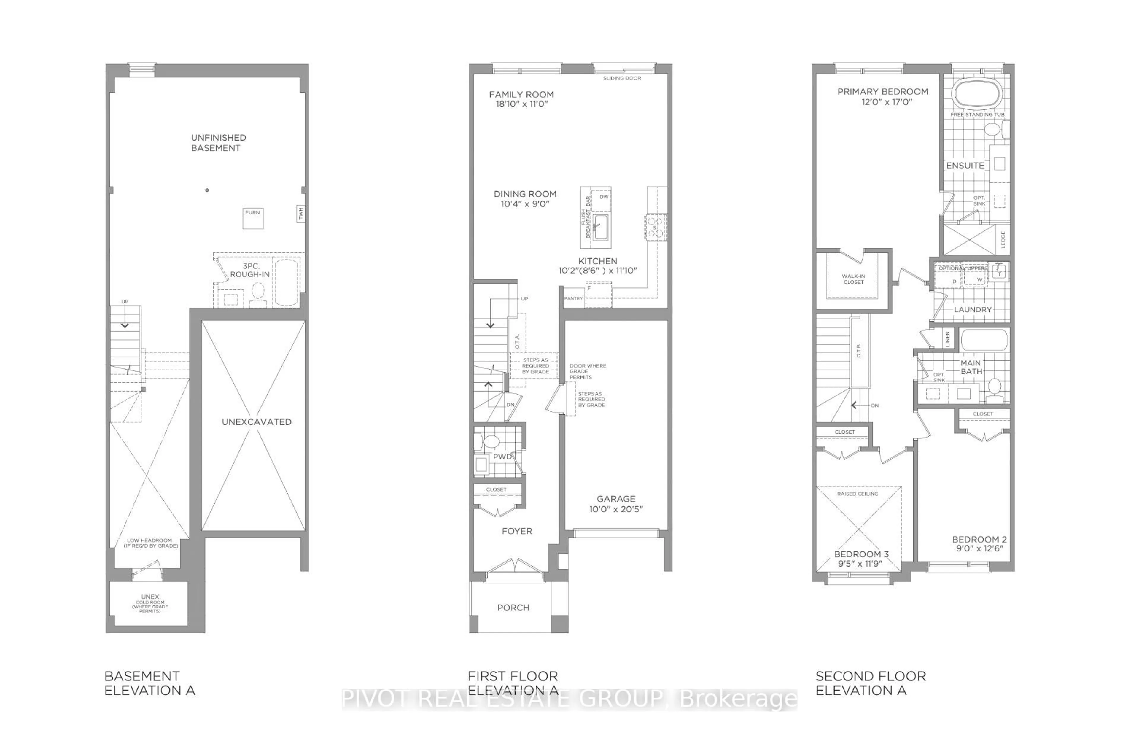 Floor plan for 18 Observatory Way, Whitby Ontario L1M 0M7