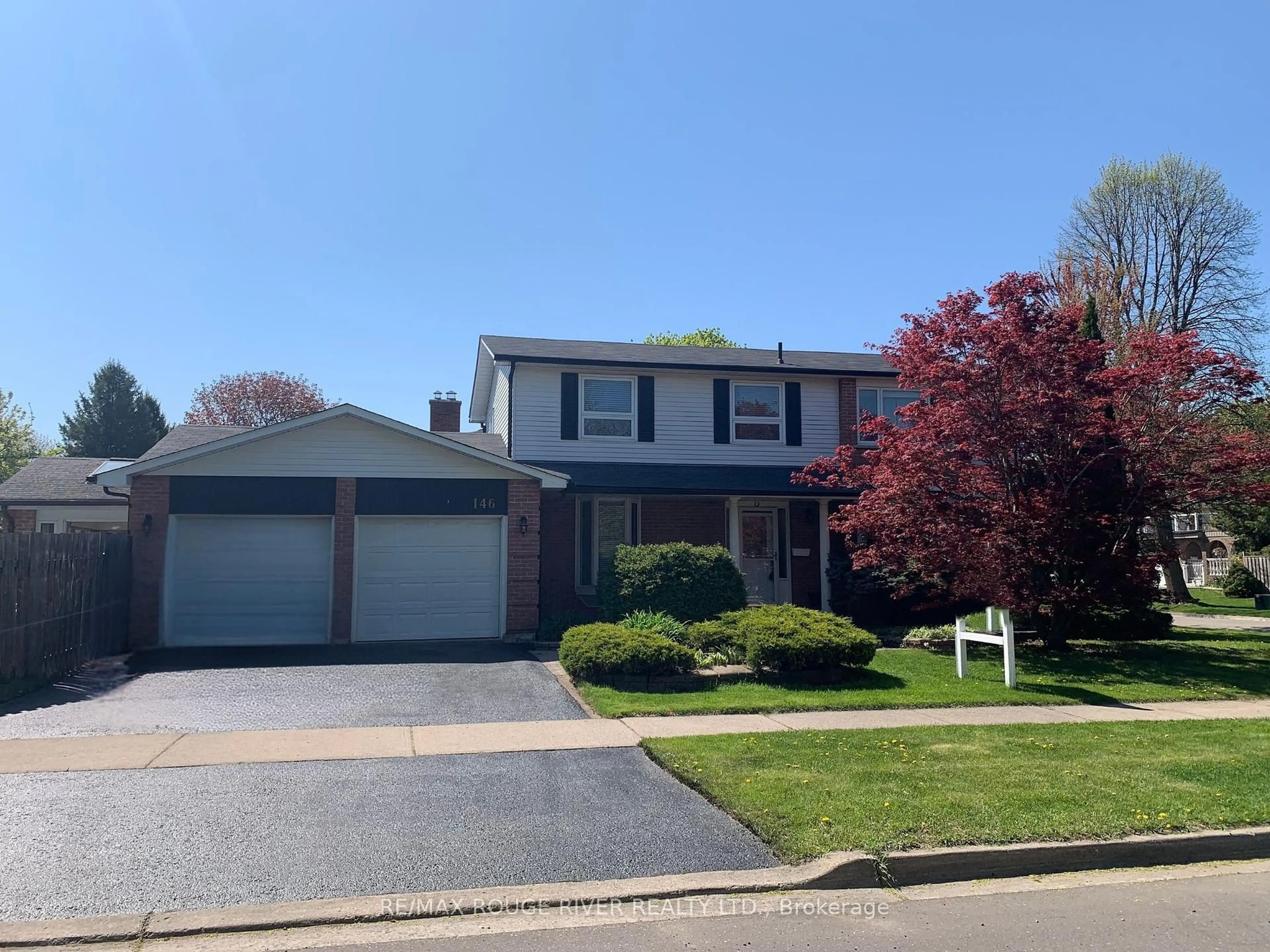 Home with vinyl exterior material, street for 146 Gadsby Dr, Whitby Ontario L1N 6M4