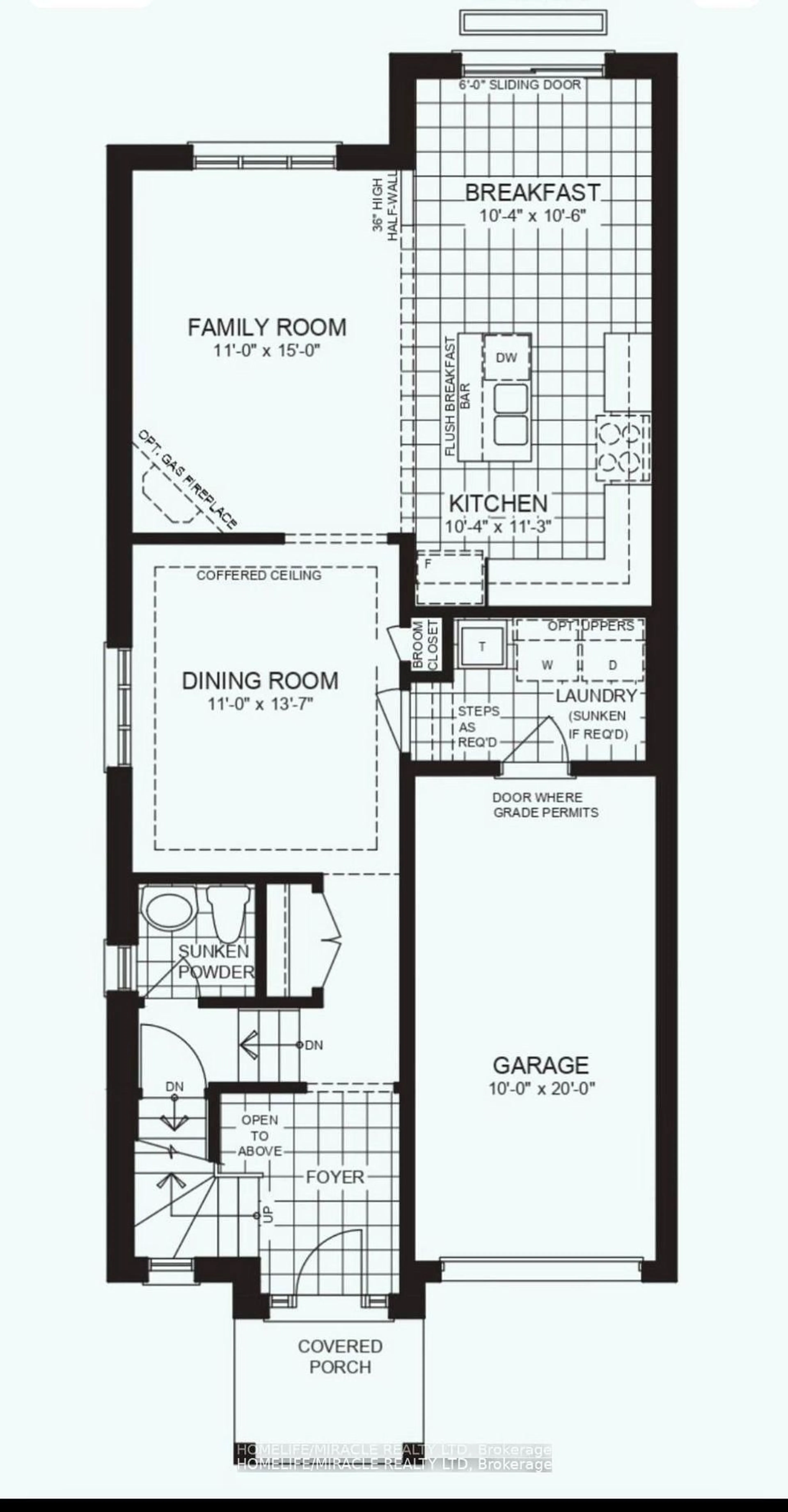 Floor plan for Lot 49 A Street, Scugog Ontario L0L 0L0