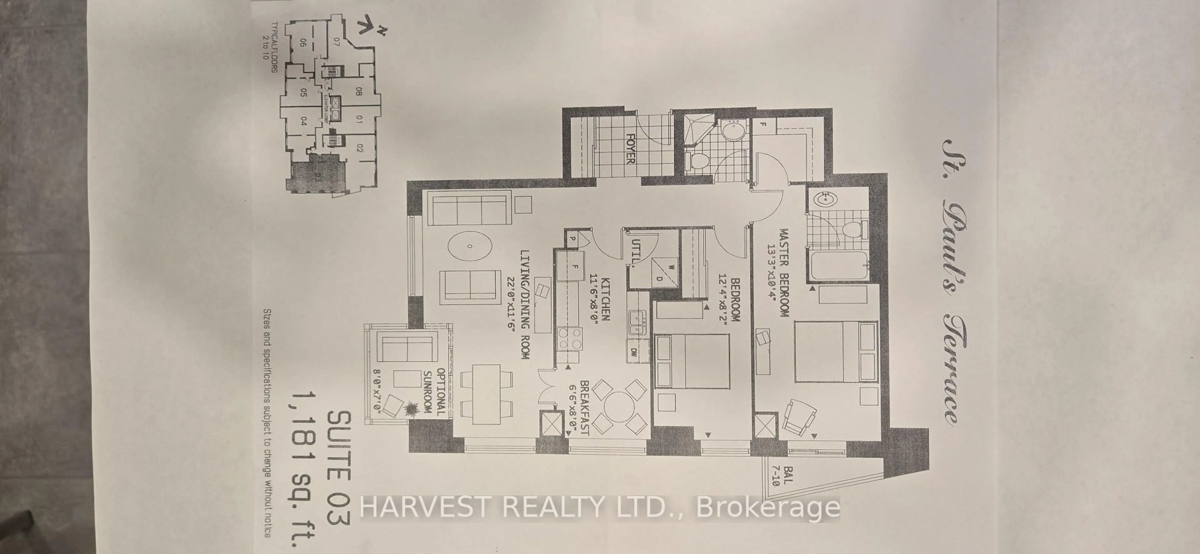 Floor plan for 2800 Warden Ave #603, Toronto Ontario M1W 3Z6