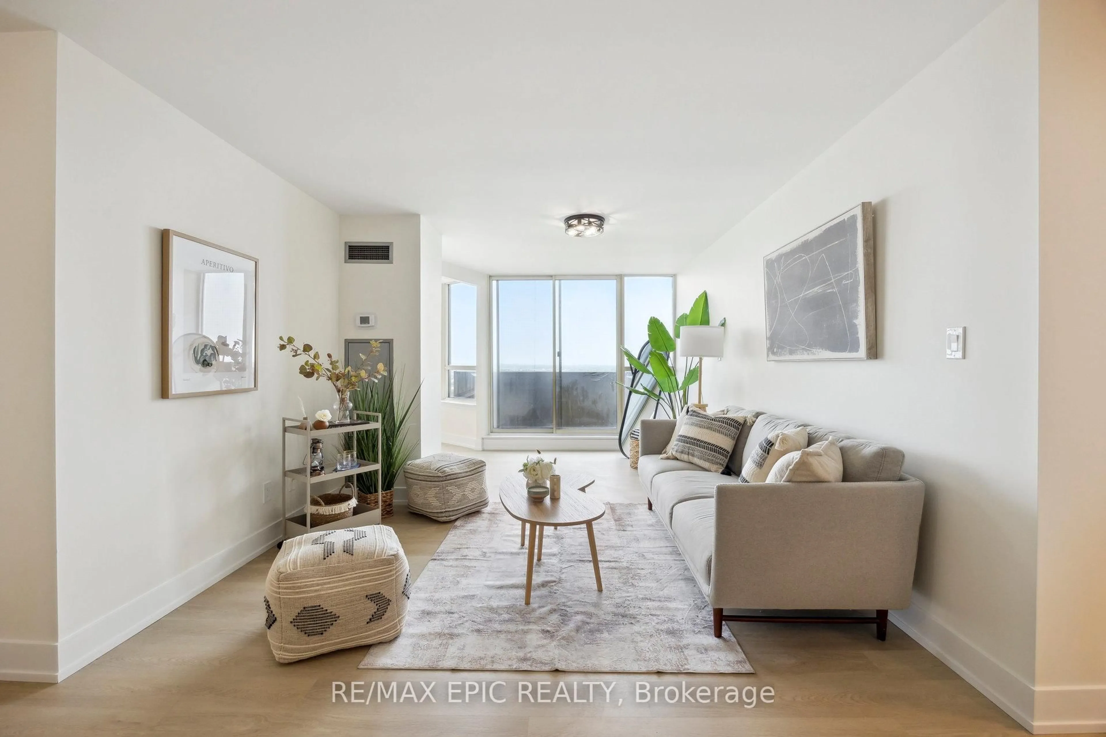 Living room with furniture, unknown for 30 Thunder Grve #PH10, Toronto Ontario M1V 4A3