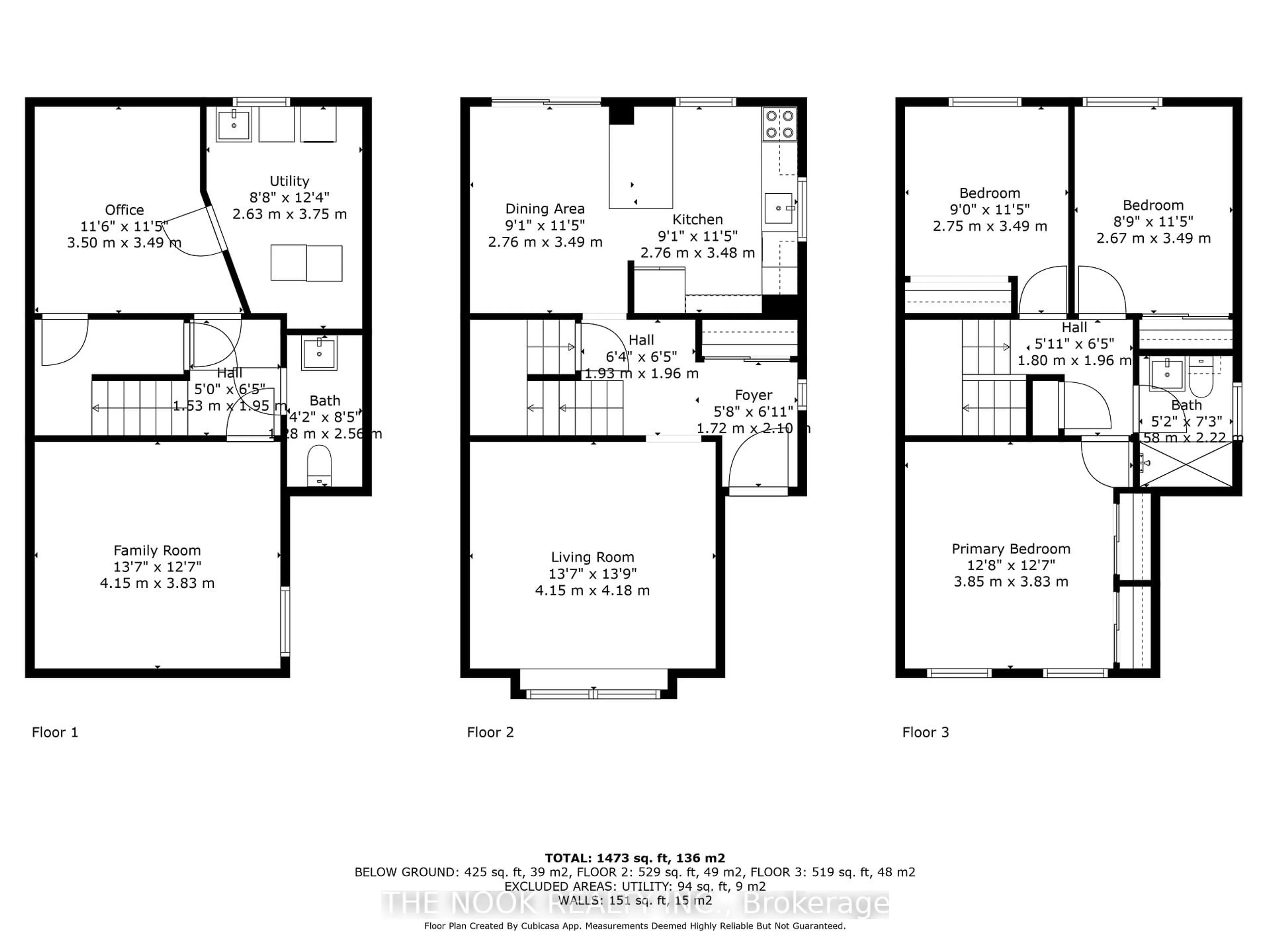 Floor plan for 702 Hillcroft St, Oshawa Ontario L1G 7H6