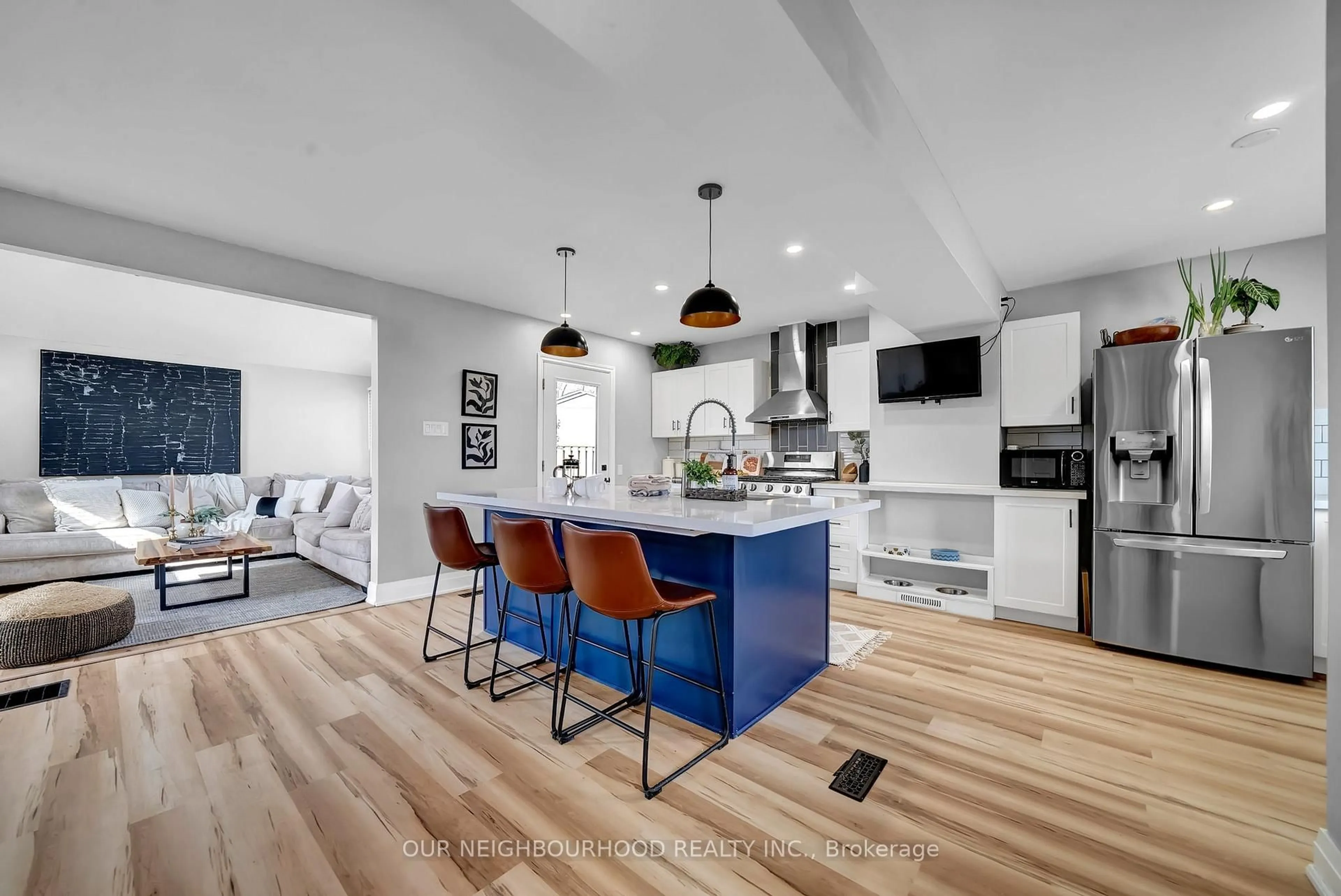 Open concept kitchen, unknown for 56 Lucas Lane, Ajax Ontario L1S 3P8