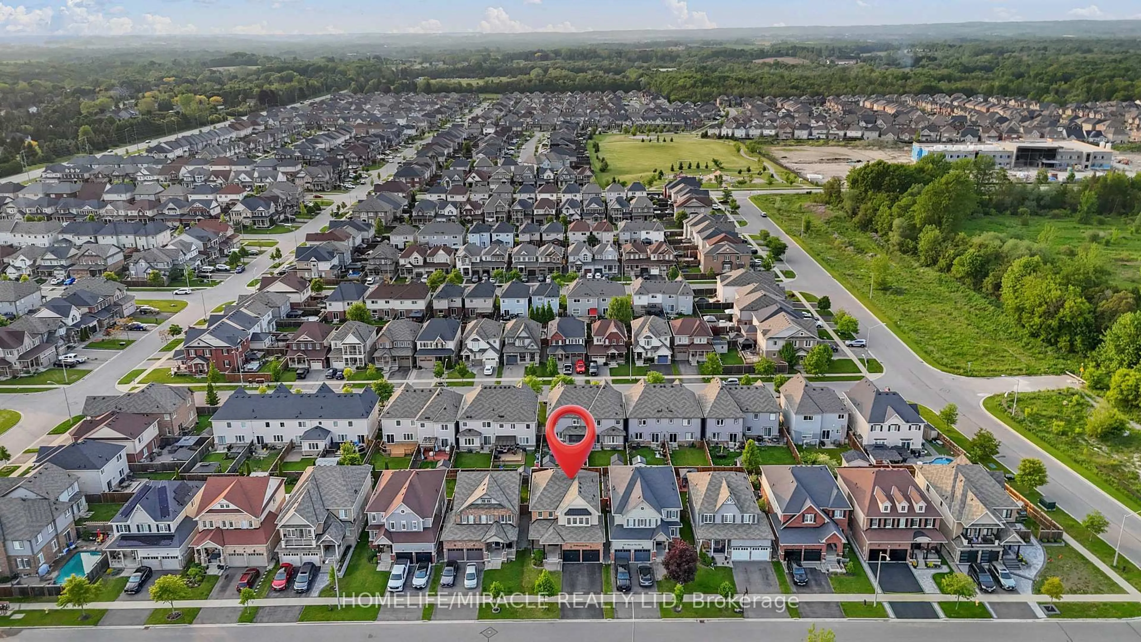 A pic from outside/outdoor area/front of a property/back of a property/a pic from drone, street for 26 Kenneth Cole Dr, Clarington Ontario L1C 0P3
