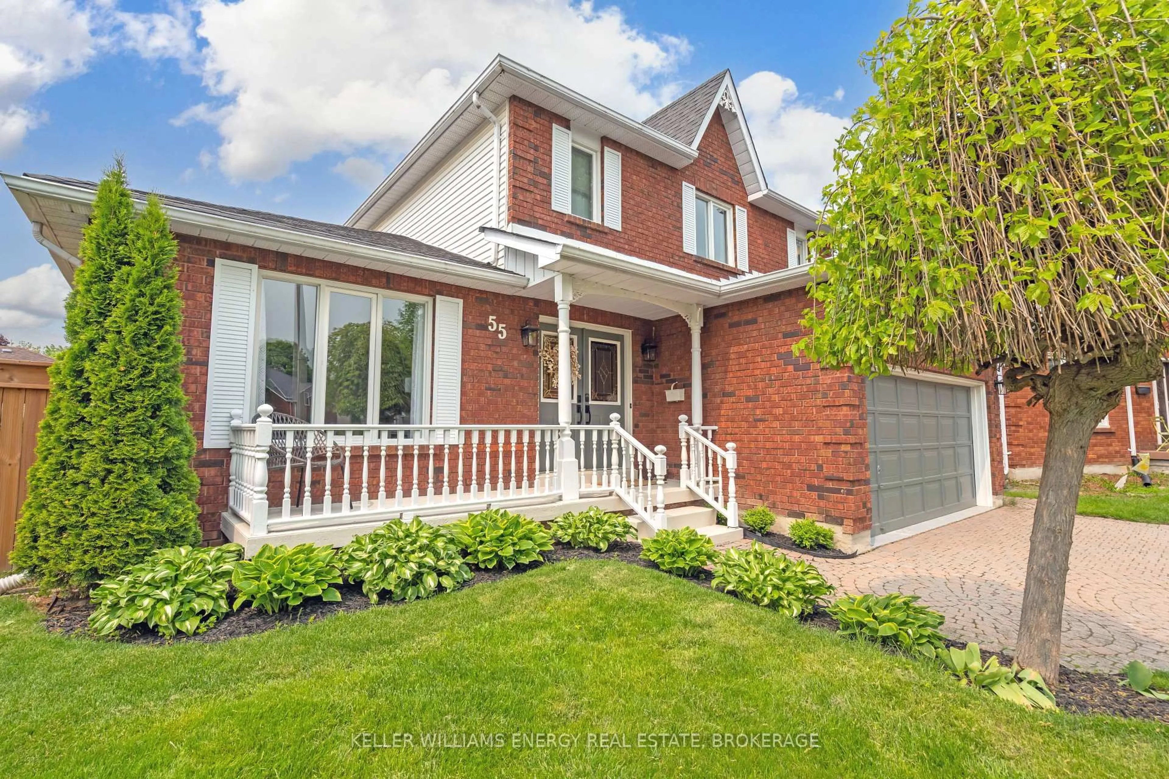 Home with brick exterior material, street for 55 Strathmanor Dr, Clarington Ontario L1C 4L3