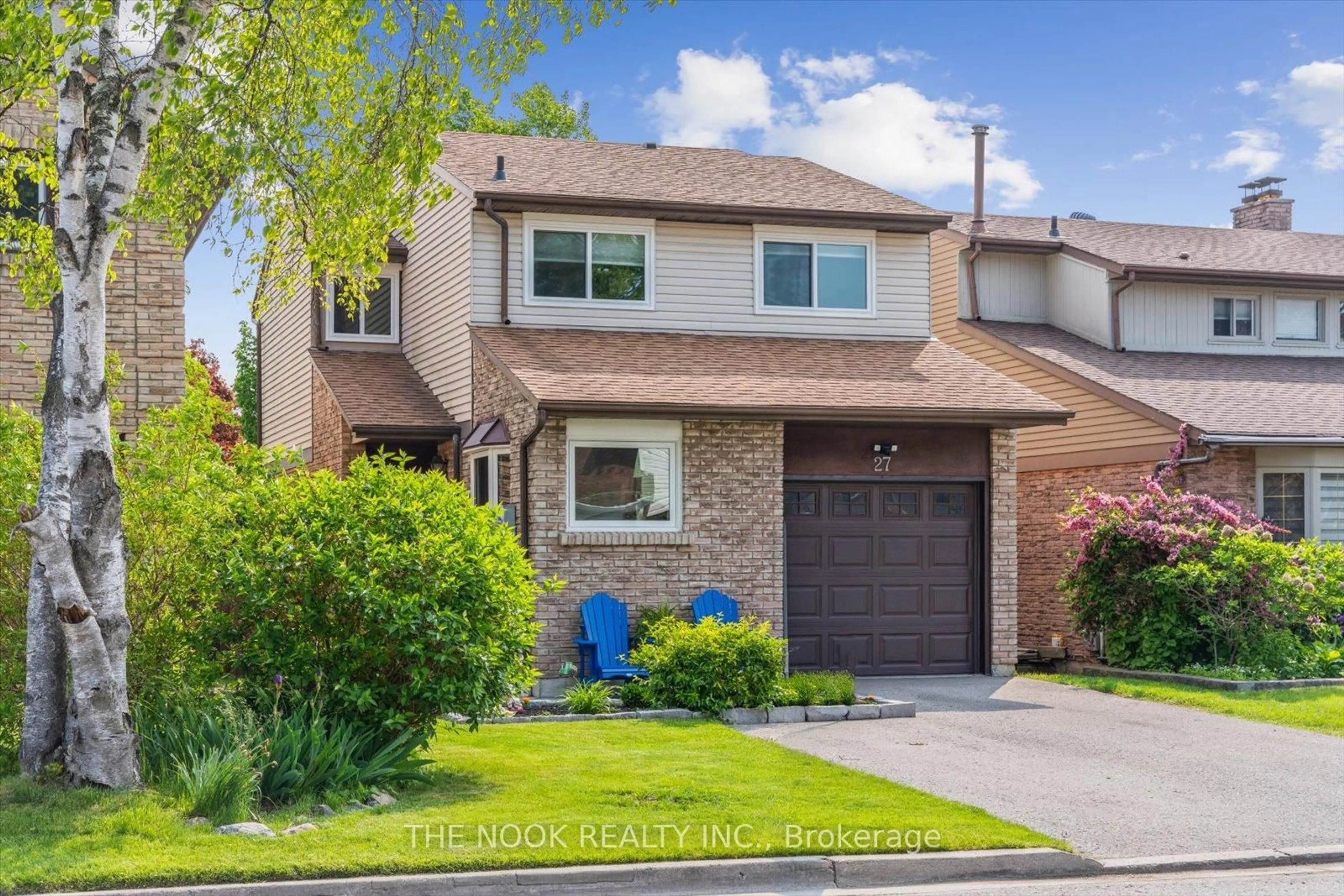 Home with brick exterior material, street for 27 Andrea Rd, Ajax Ontario L1S 3V8