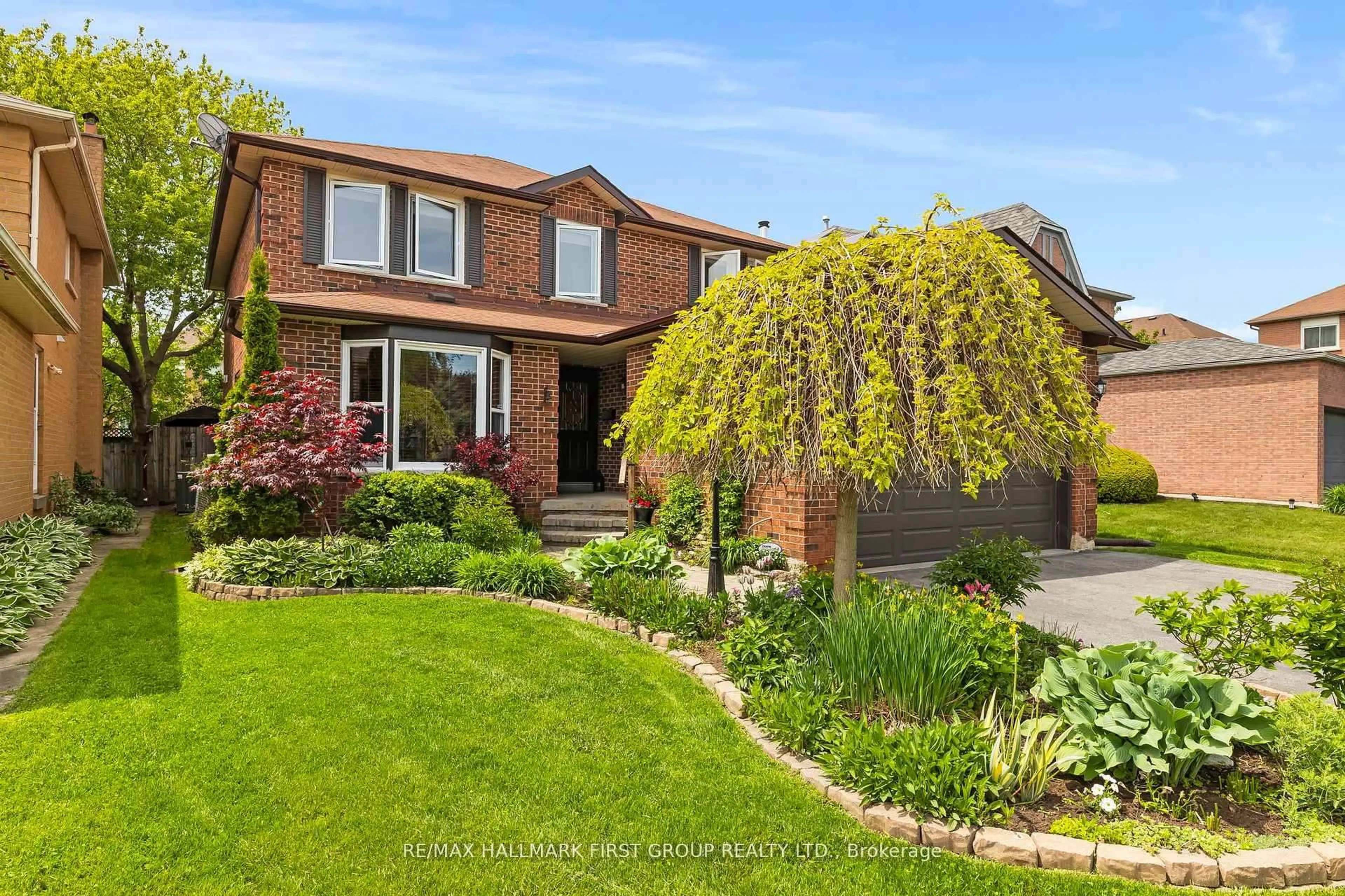 Home with brick exterior material, street for 1586 Saugeen Dr, Pickering Ontario L1V 6K8