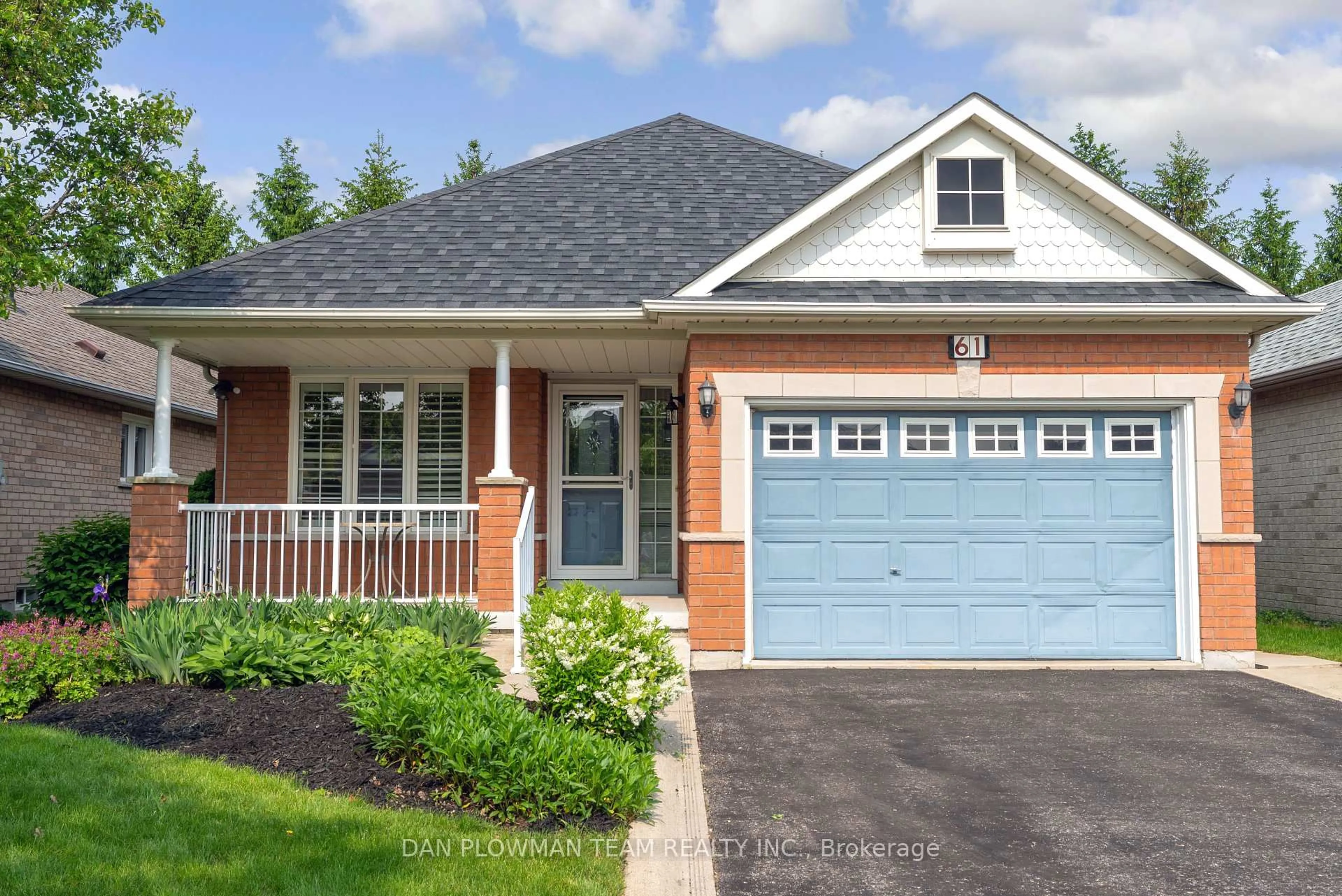 Home with brick exterior material, street for 61 Lady May Dr, Whitby Ontario L1R 3A7