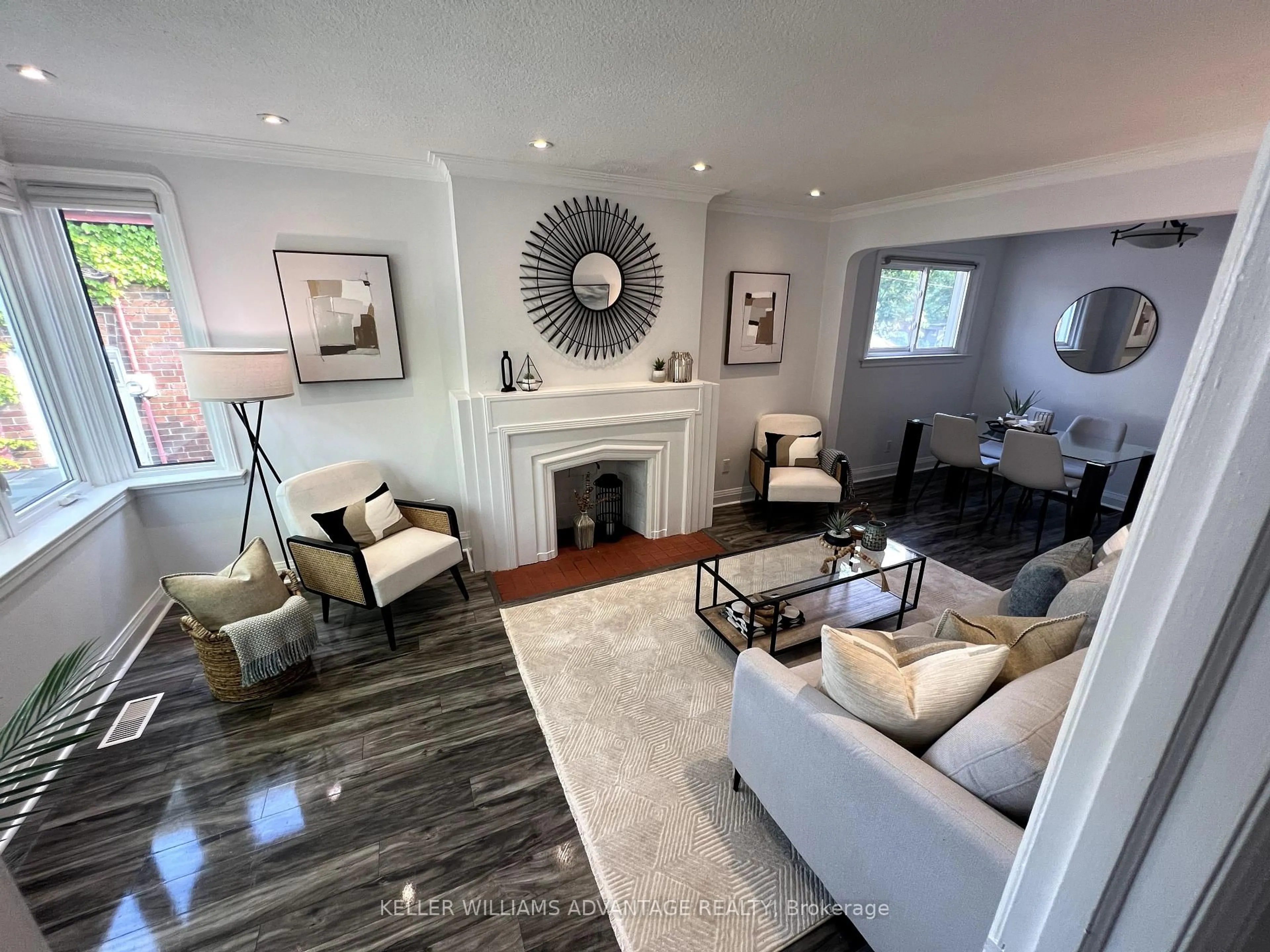Living room with furniture, unknown for 1080 Greenwood Ave, Toronto Ontario M4J 4E4