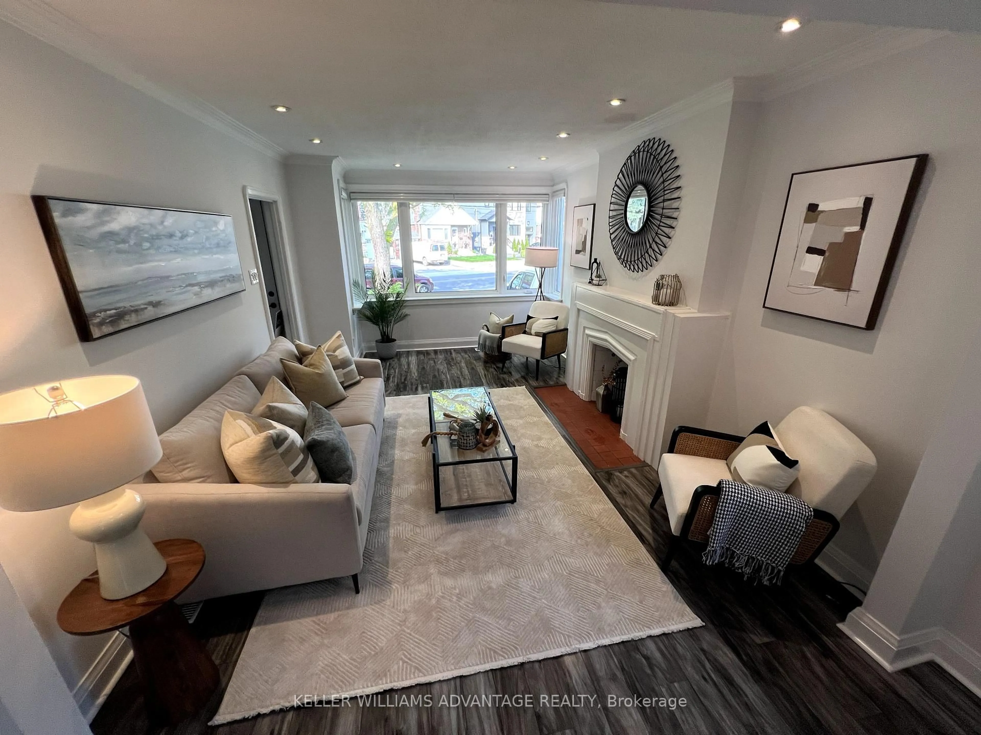 Living room with furniture, unknown for 1080 Greenwood Ave, Toronto Ontario M4J 4E4