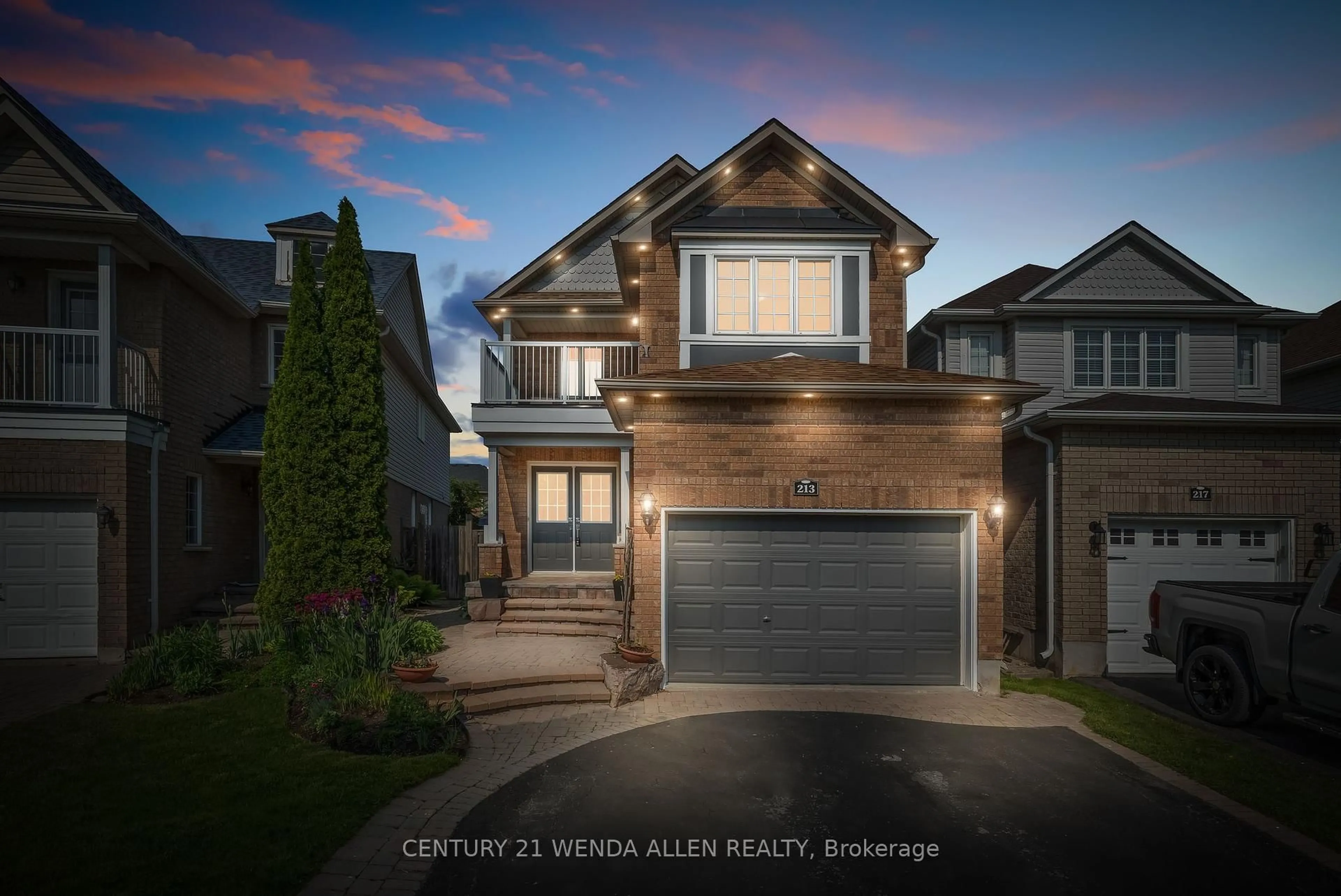 Home with brick exterior material, street for 213 Madden Pl, Clarington Ontario L1C 5K4
