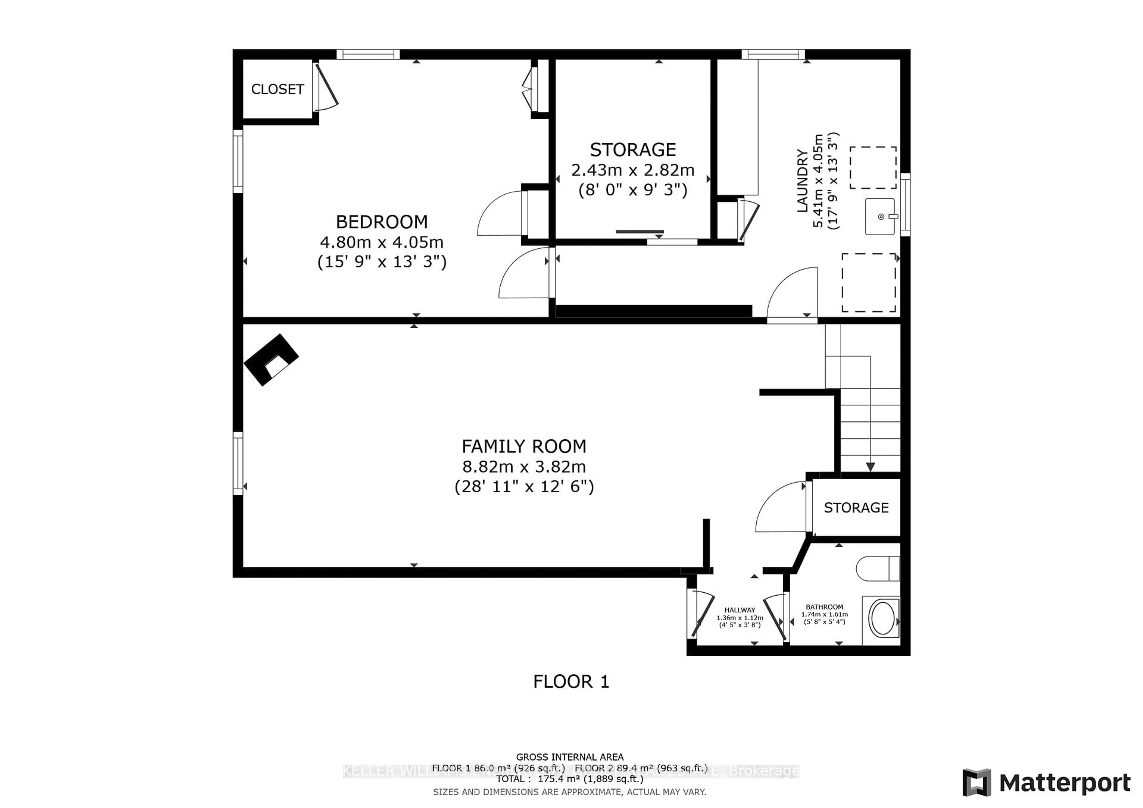 Floor plan for 448 Stevenson Rd, Oshawa Ontario L1J 5N6