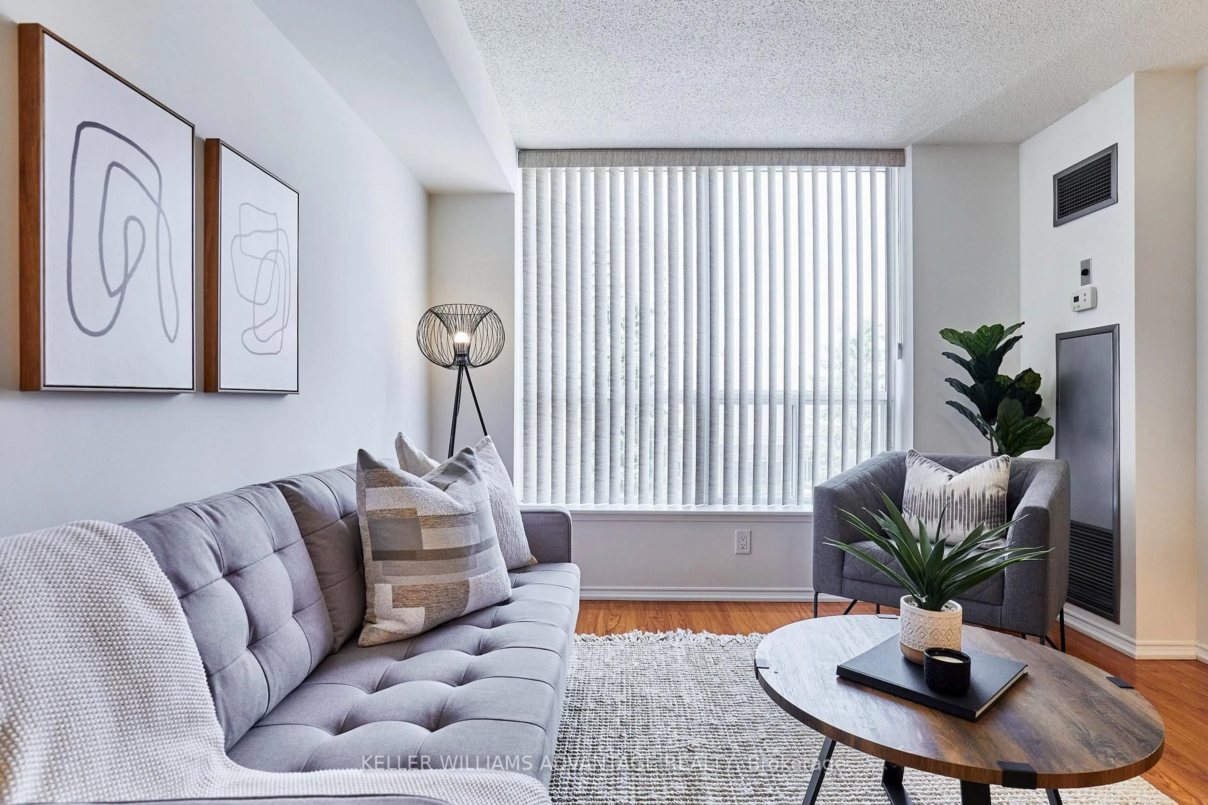 Living room with furniture, unknown for 410 Mclevin Ave #407, Toronto Ontario M1B 5J5