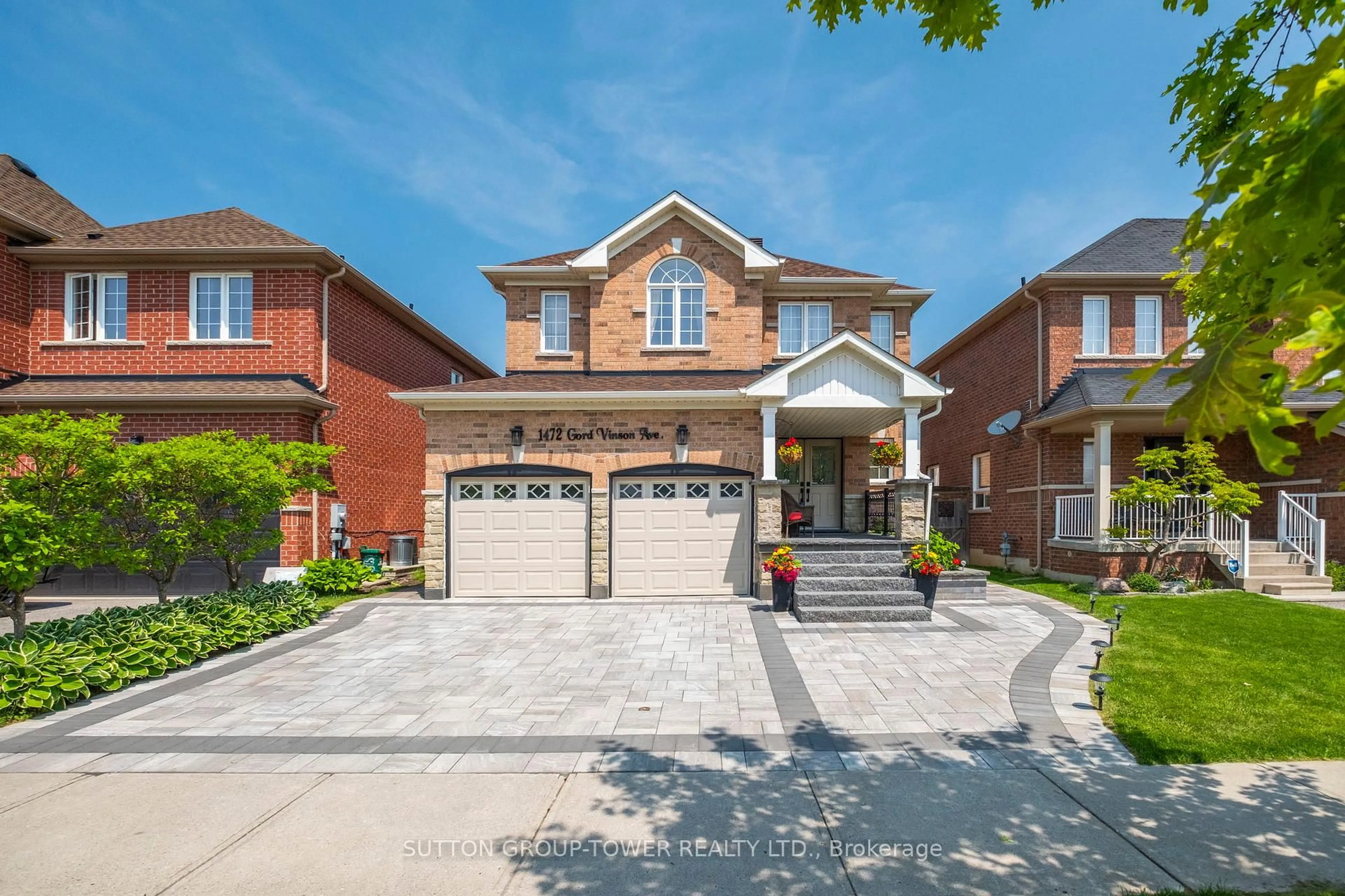 Home with brick exterior material, street for 1472 Gord Vinson Ave, Clarington Ontario L1E 3H7