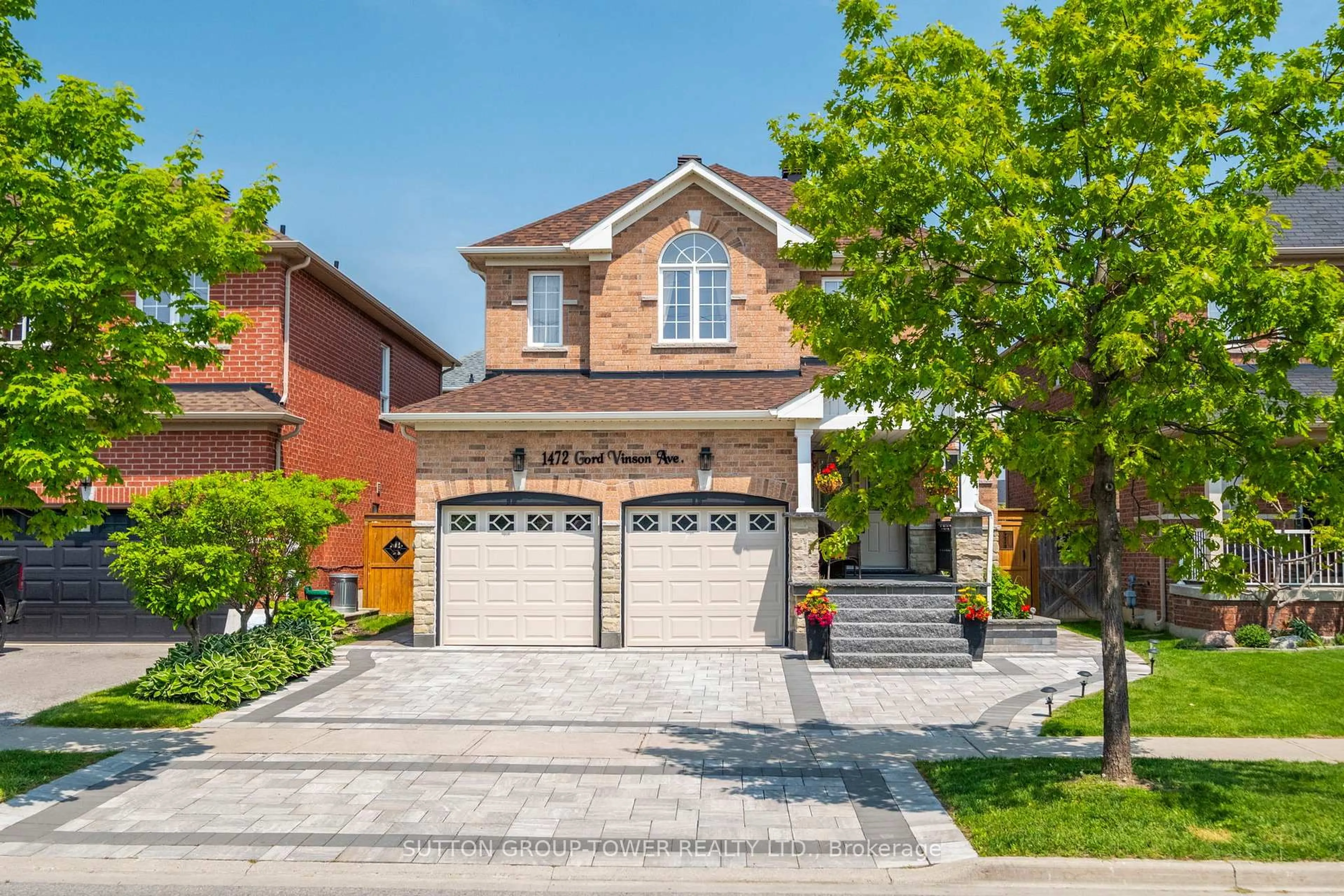 Home with brick exterior material, street for 1472 Gord Vinson Ave, Clarington Ontario L1E 3H7