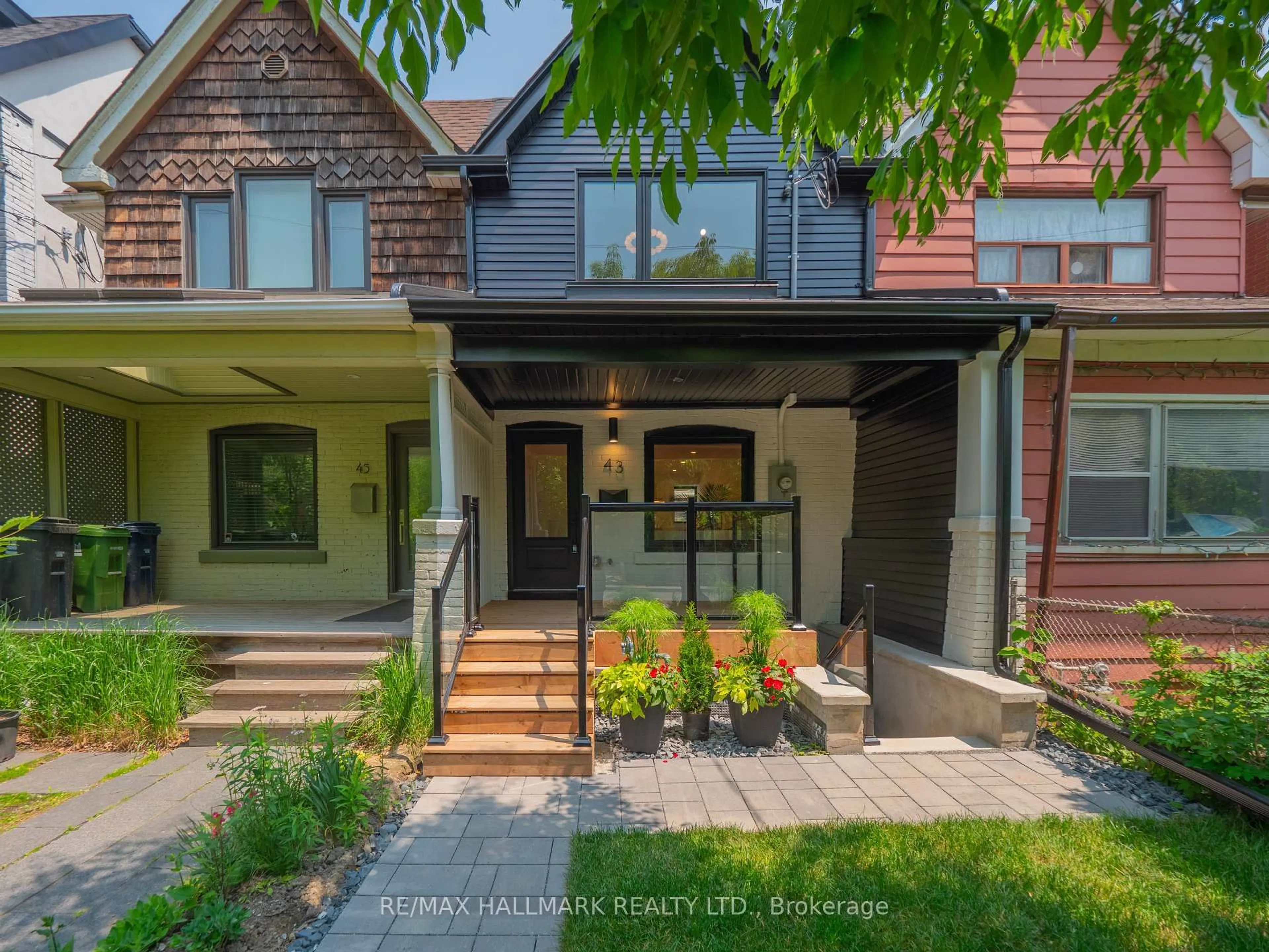 Home with brick exterior material, street for 43 Boston Ave, Toronto Ontario M4M 2T8