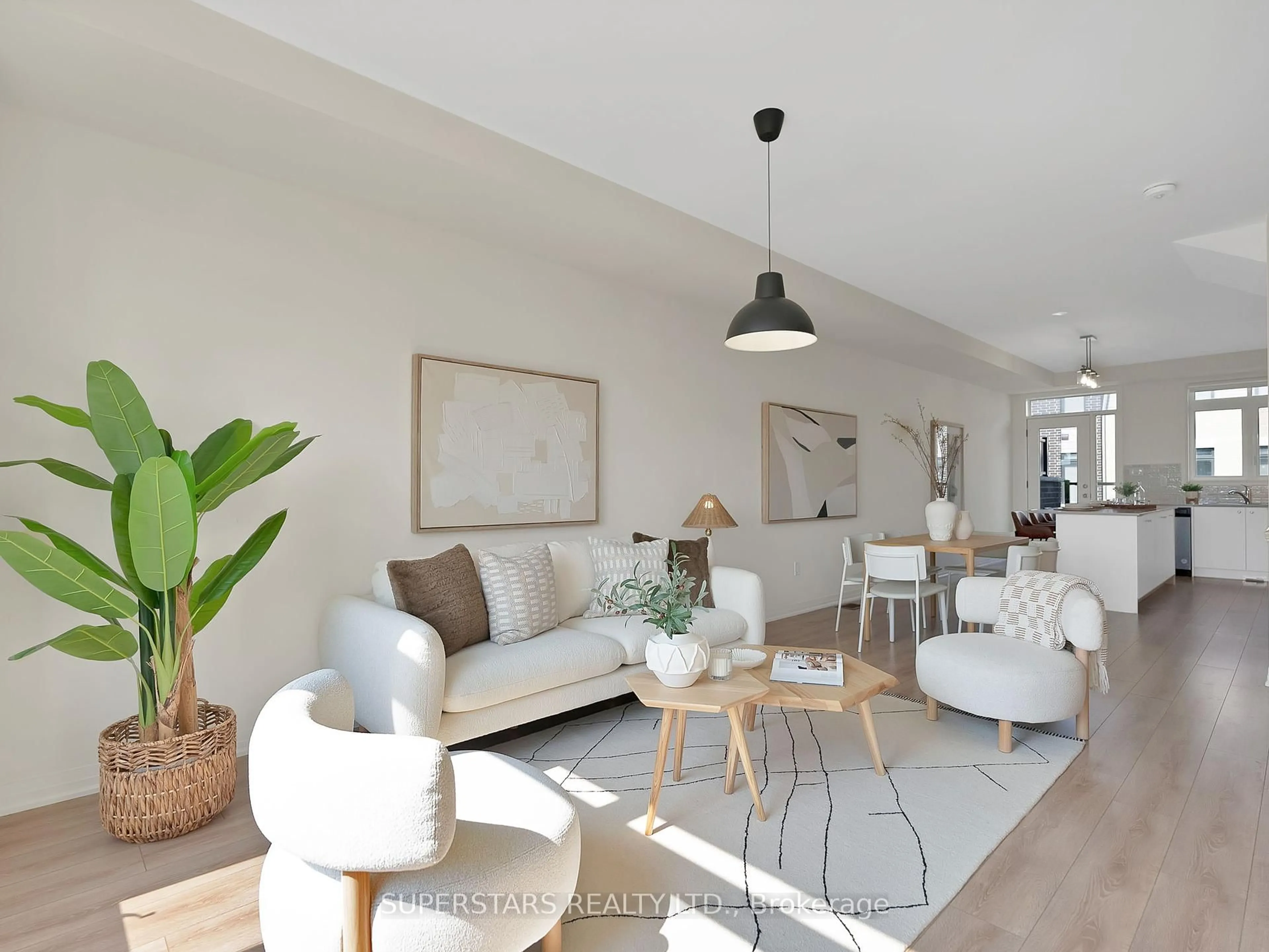 Living room with furniture, unknown for 60 Emmas Way, Whitby Ontario L1R 0S7
