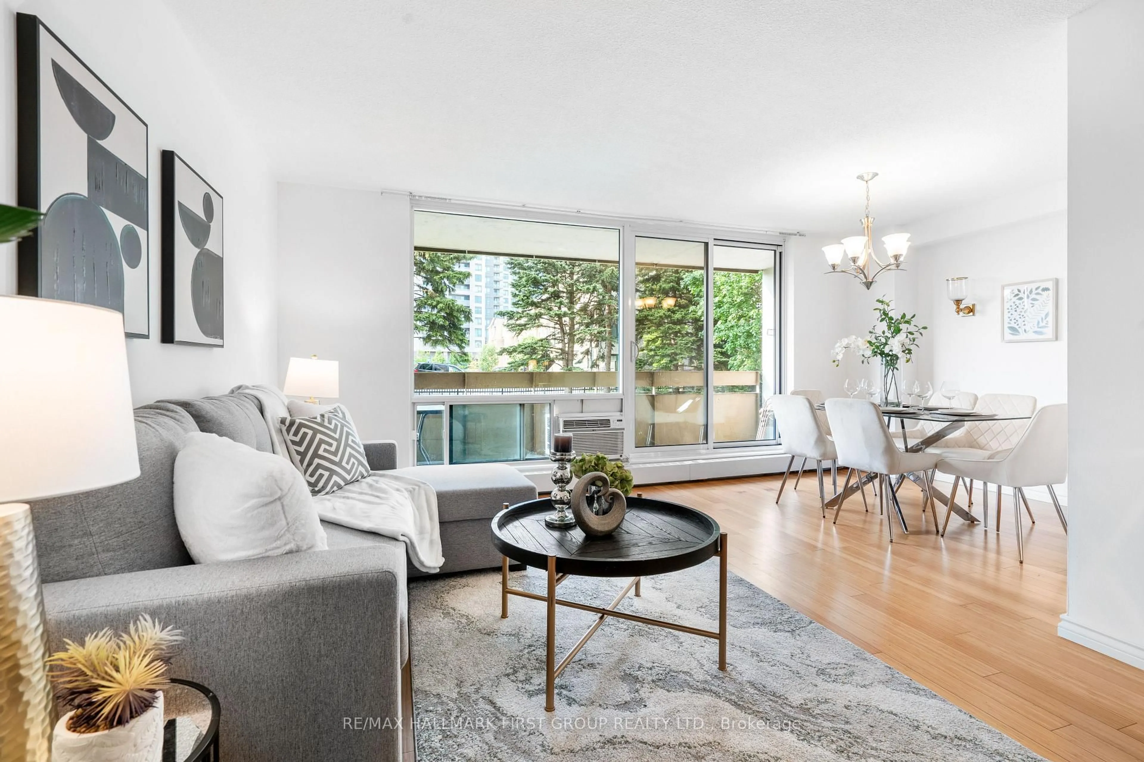 Living room with furniture, unknown for 1210 Radom St #209, Pickering Ontario L1W 2Z3