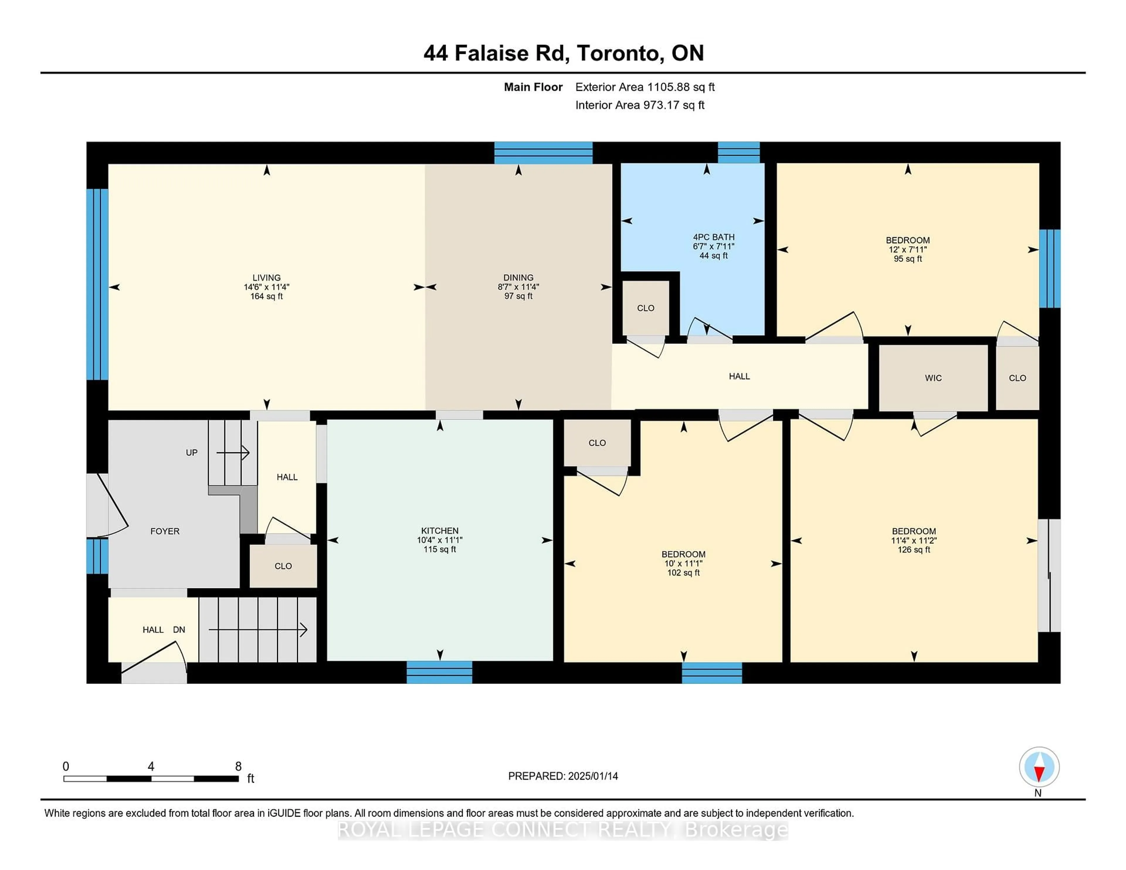 Floor plan for 44 Falaise Rd, Toronto Ontario M1E 3B8
