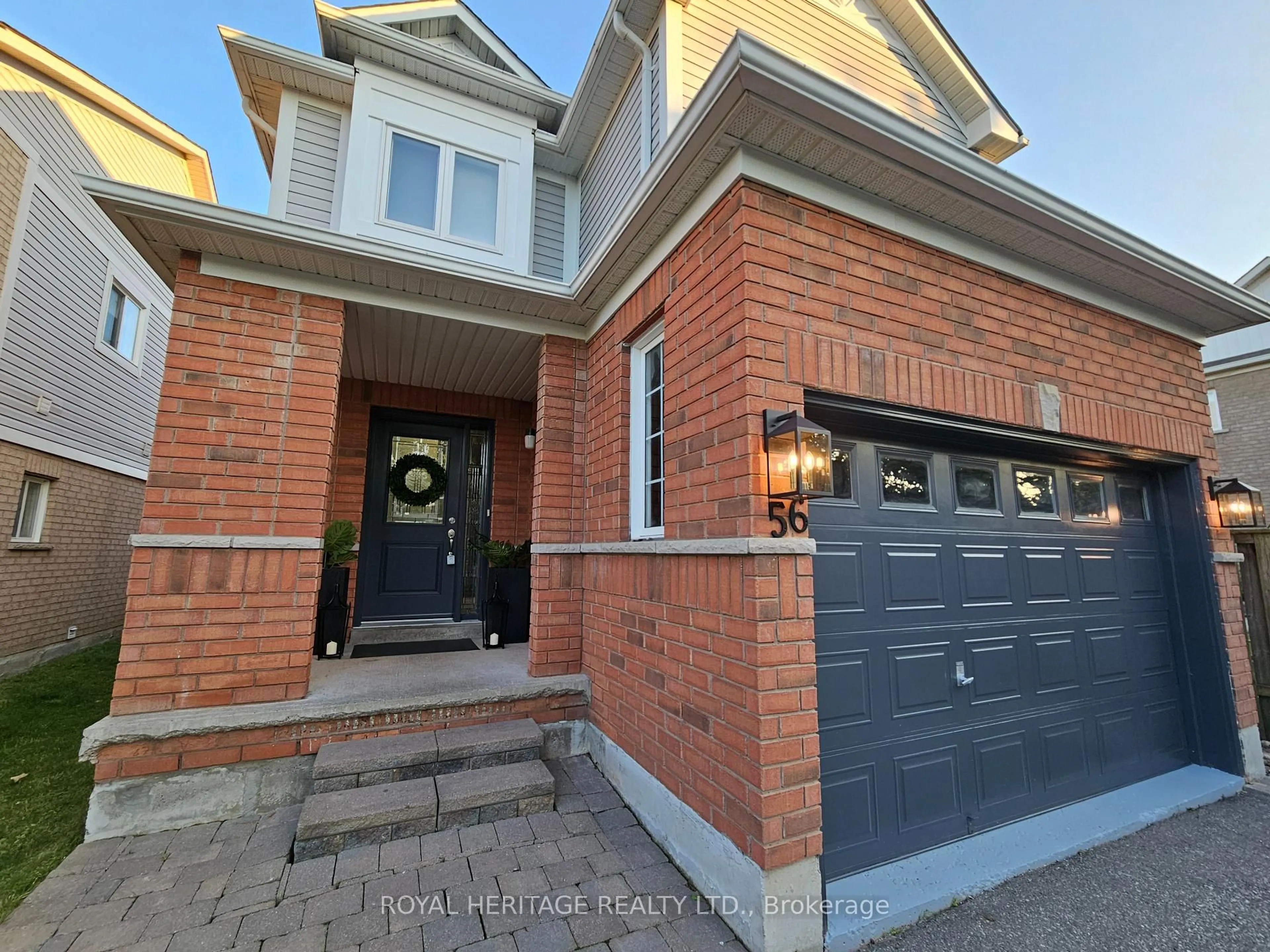Home with brick exterior material, street for 56 Catkins Cres, Whitby Ontario L1R 2Z8