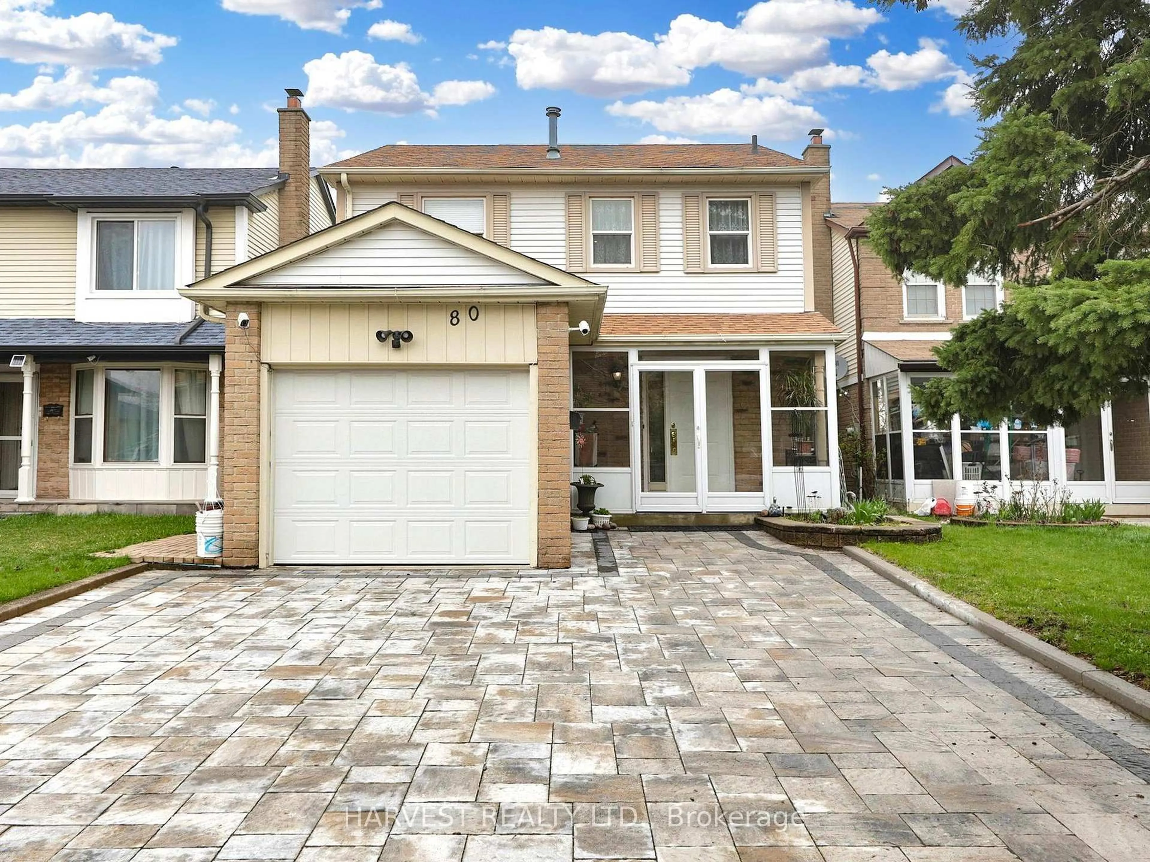 Home with brick exterior material, street for 80 Campania Cres, Toronto Ontario M1V 2E9