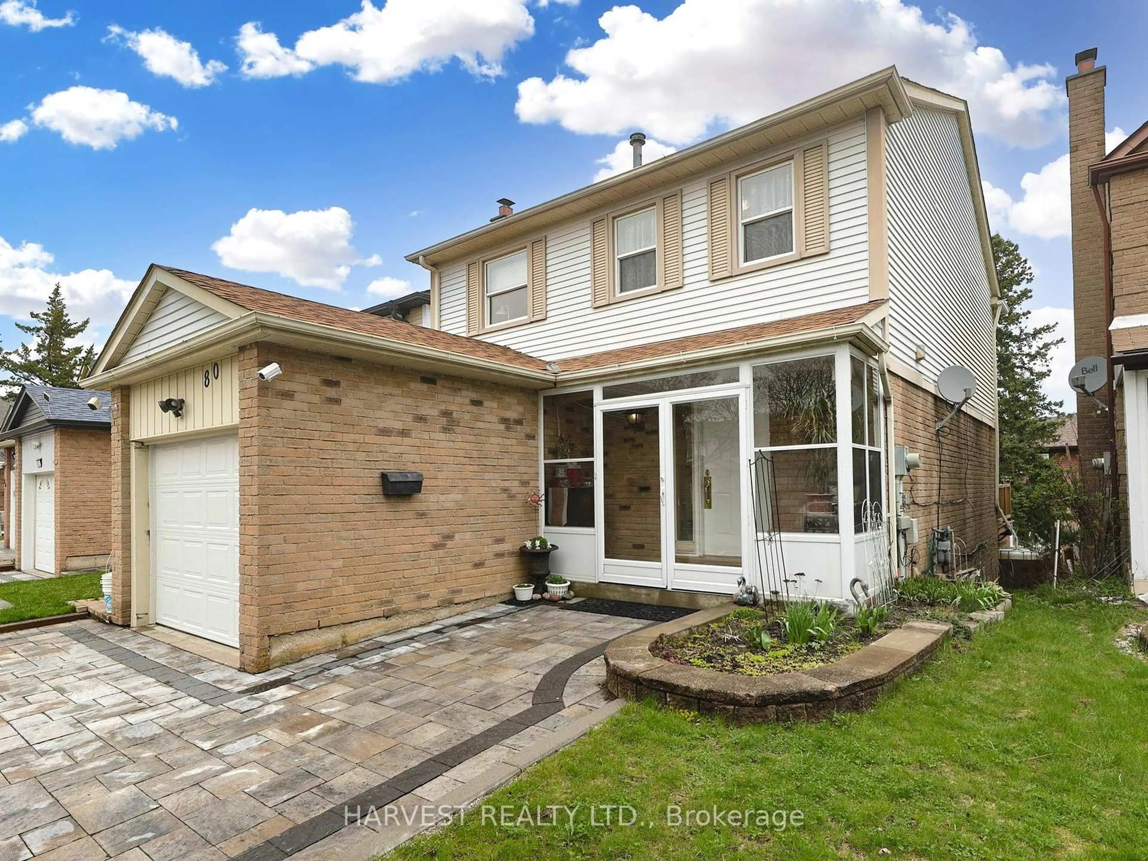 Home with brick exterior material, street for 80 Campania Cres, Toronto Ontario M1V 2E9