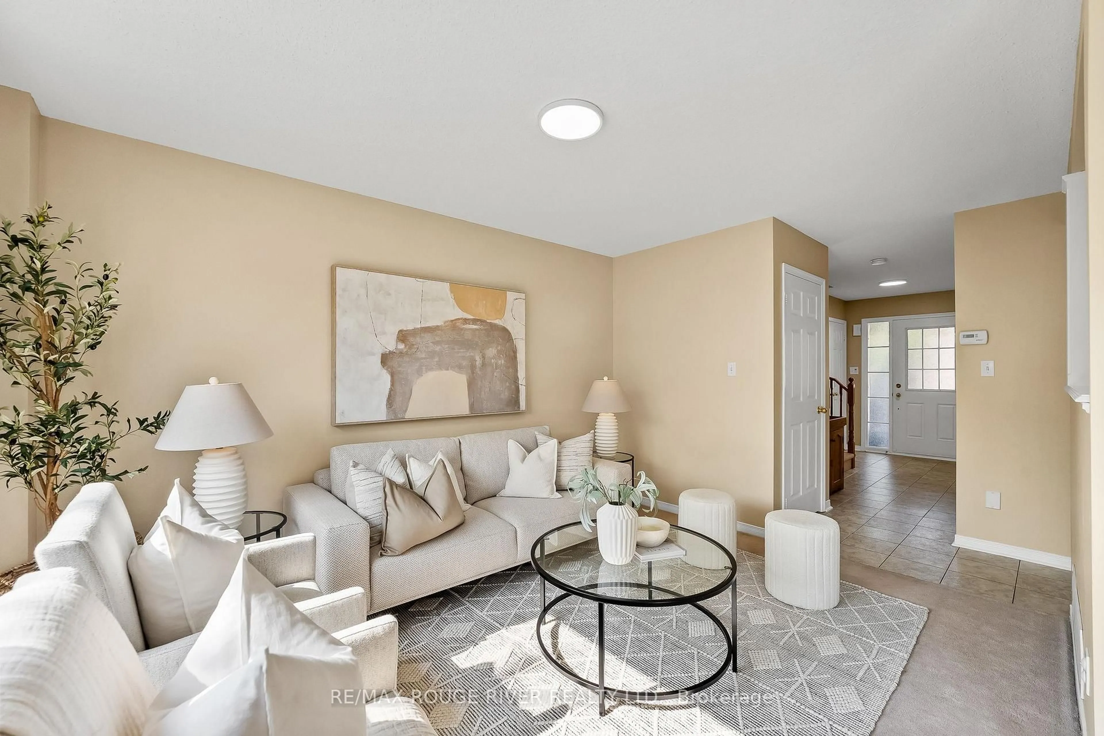 Living room with furniture, unknown for 1087 Ormond Dr #49, Oshawa Ontario L1K 0E8