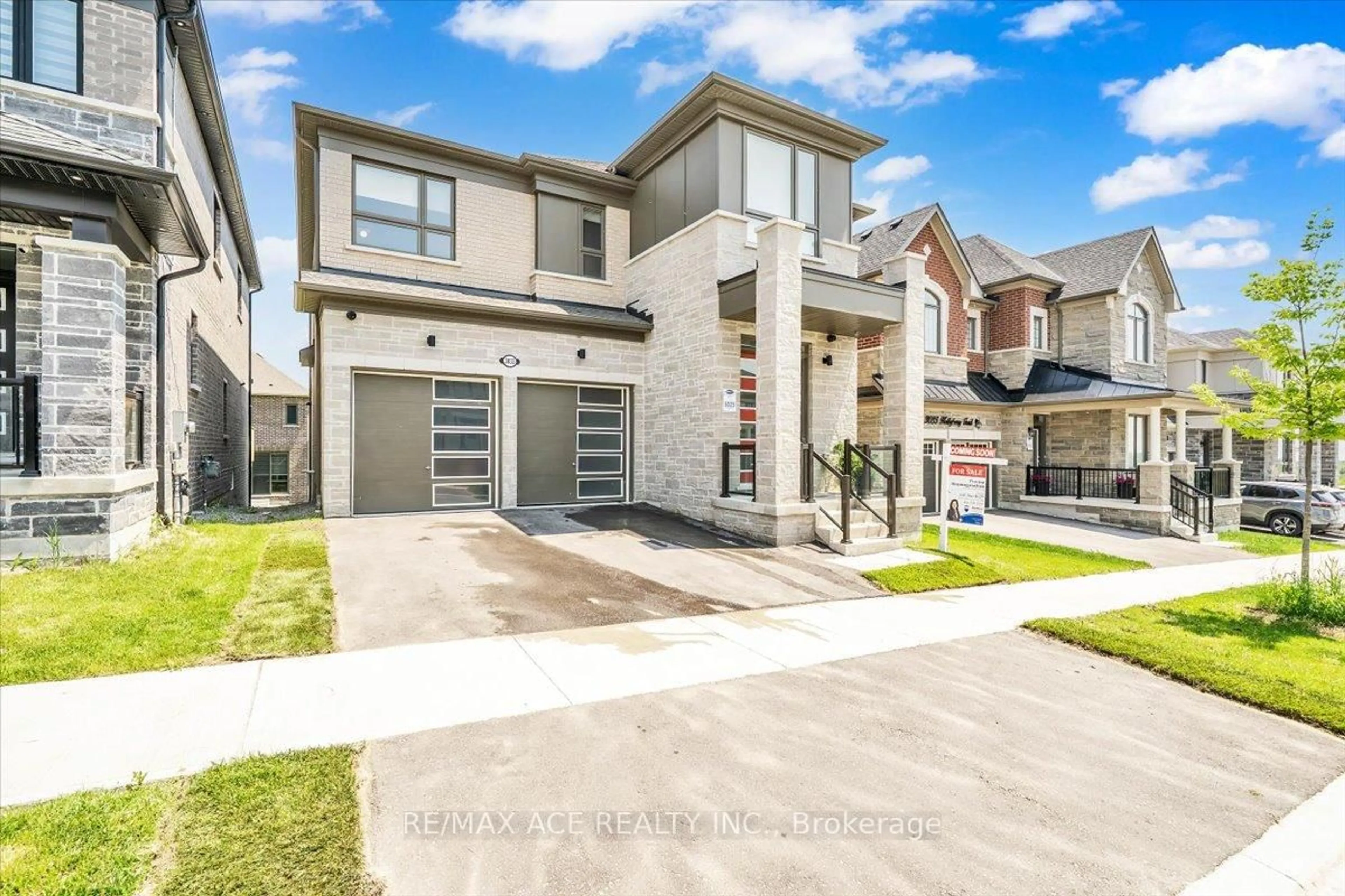 Home with brick exterior material, street for 3033 Hollyberry Tr, Pickering Ontario L1X 0N5