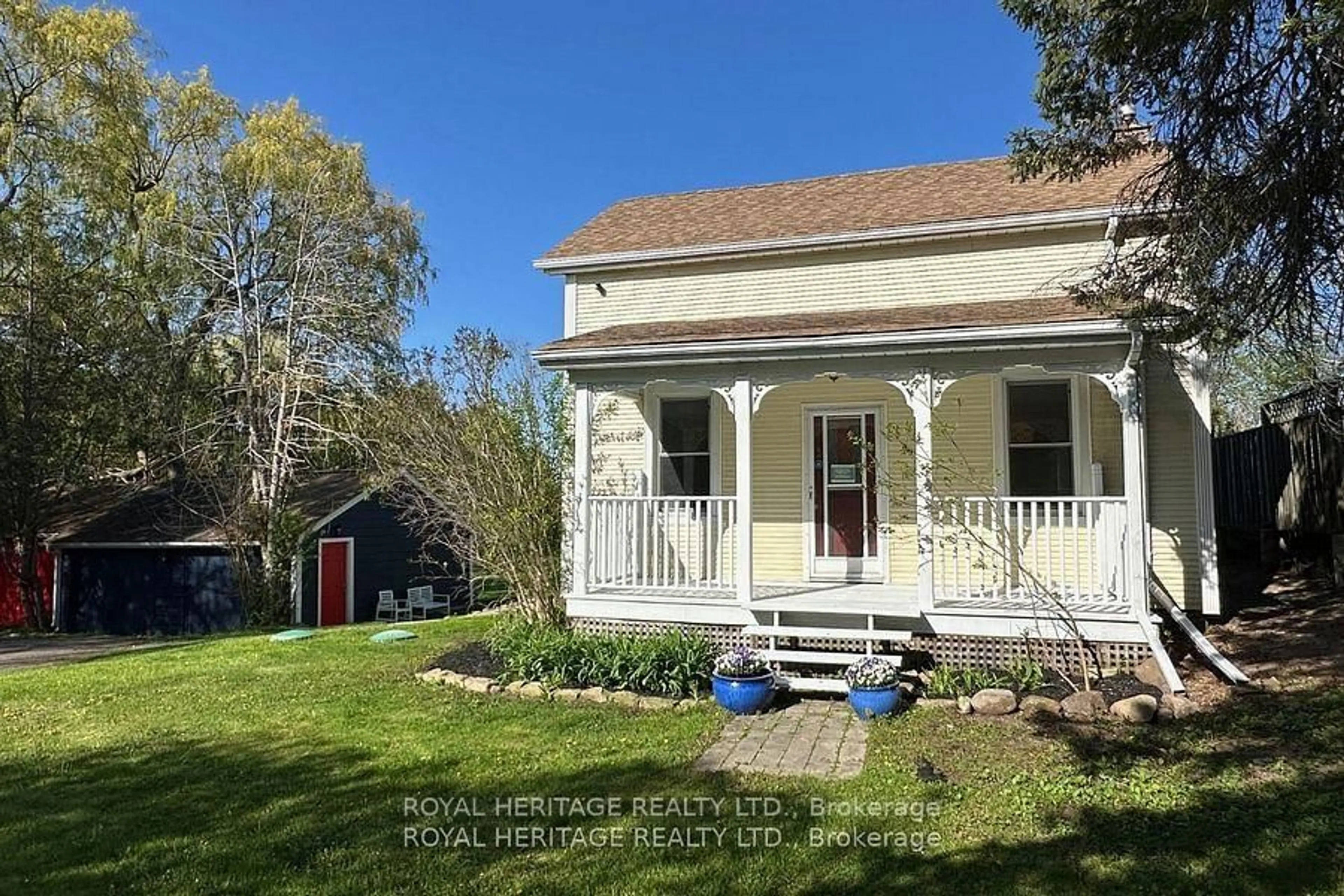 A pic from outside/outdoor area/front of a property/back of a property/a pic from drone, street for 4870 Old Brock Rd, Pickering Ontario L1Y 1A2