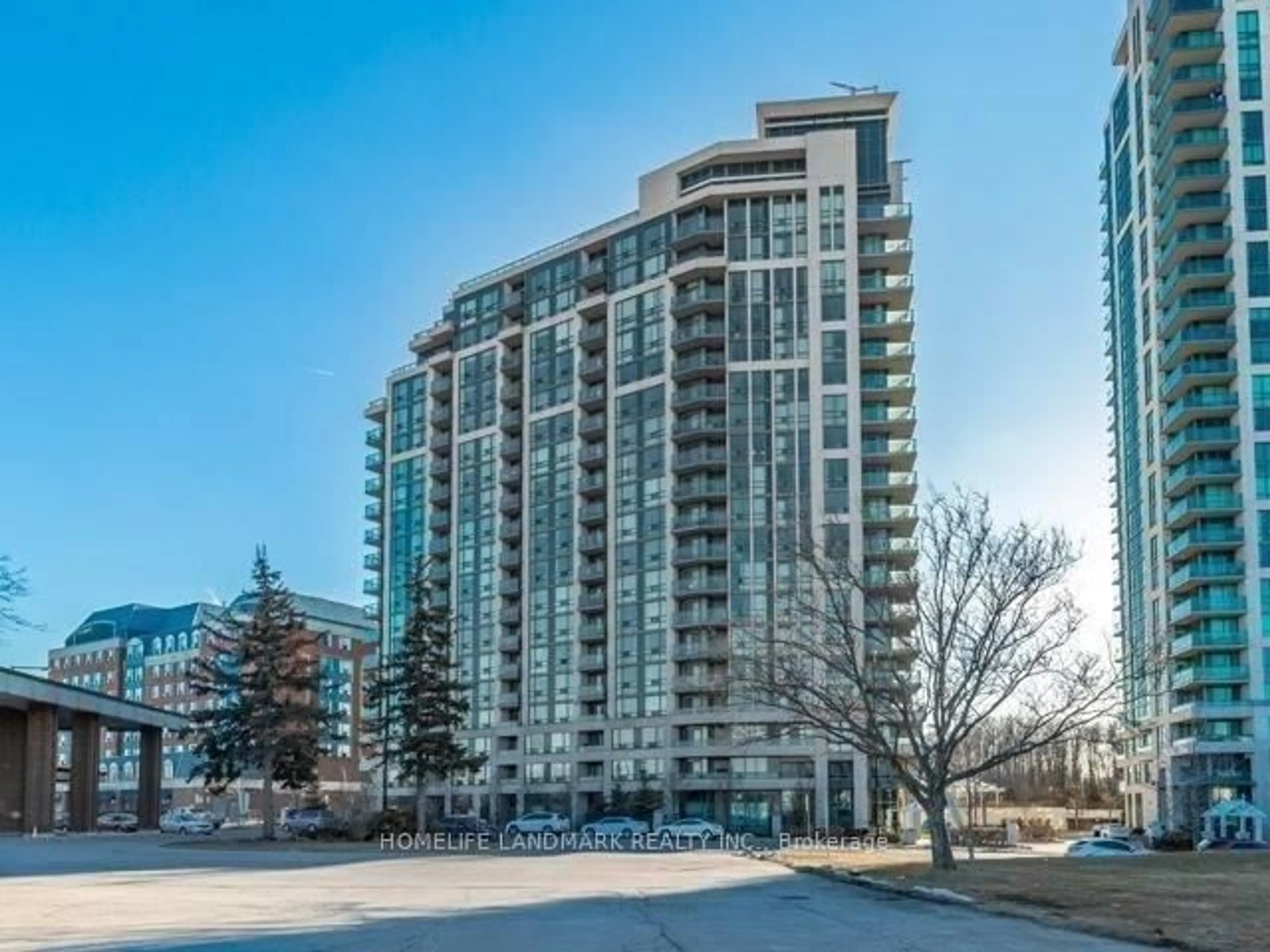 A pic from outside/outdoor area/front of a property/back of a property/a pic from drone, unknown for 68 Grangeway Ave #2105, Toronto Ontario M1H 0A1