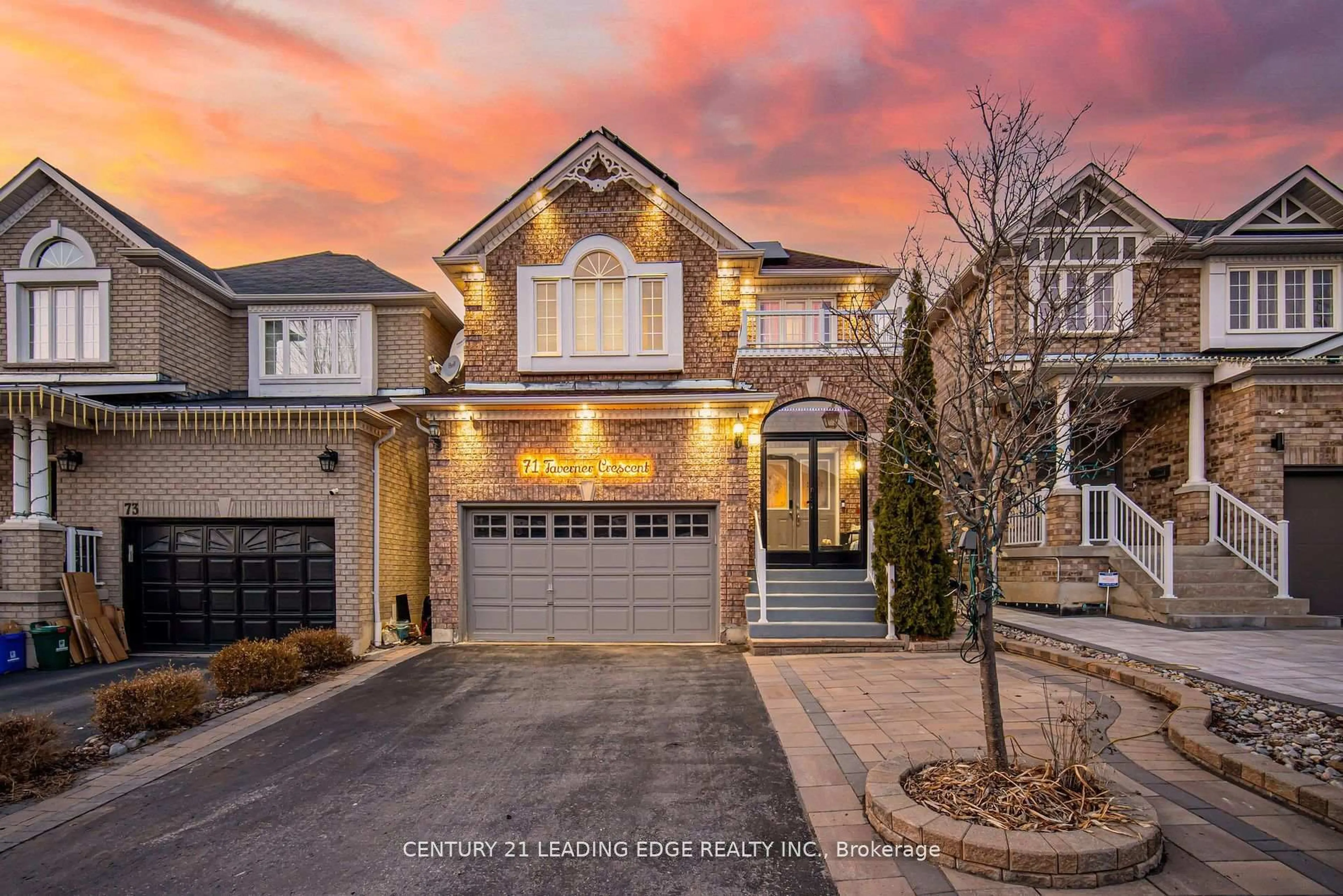 Home with brick exterior material, street for 71 Taverner Cres, Ajax Ontario L1T 0K1