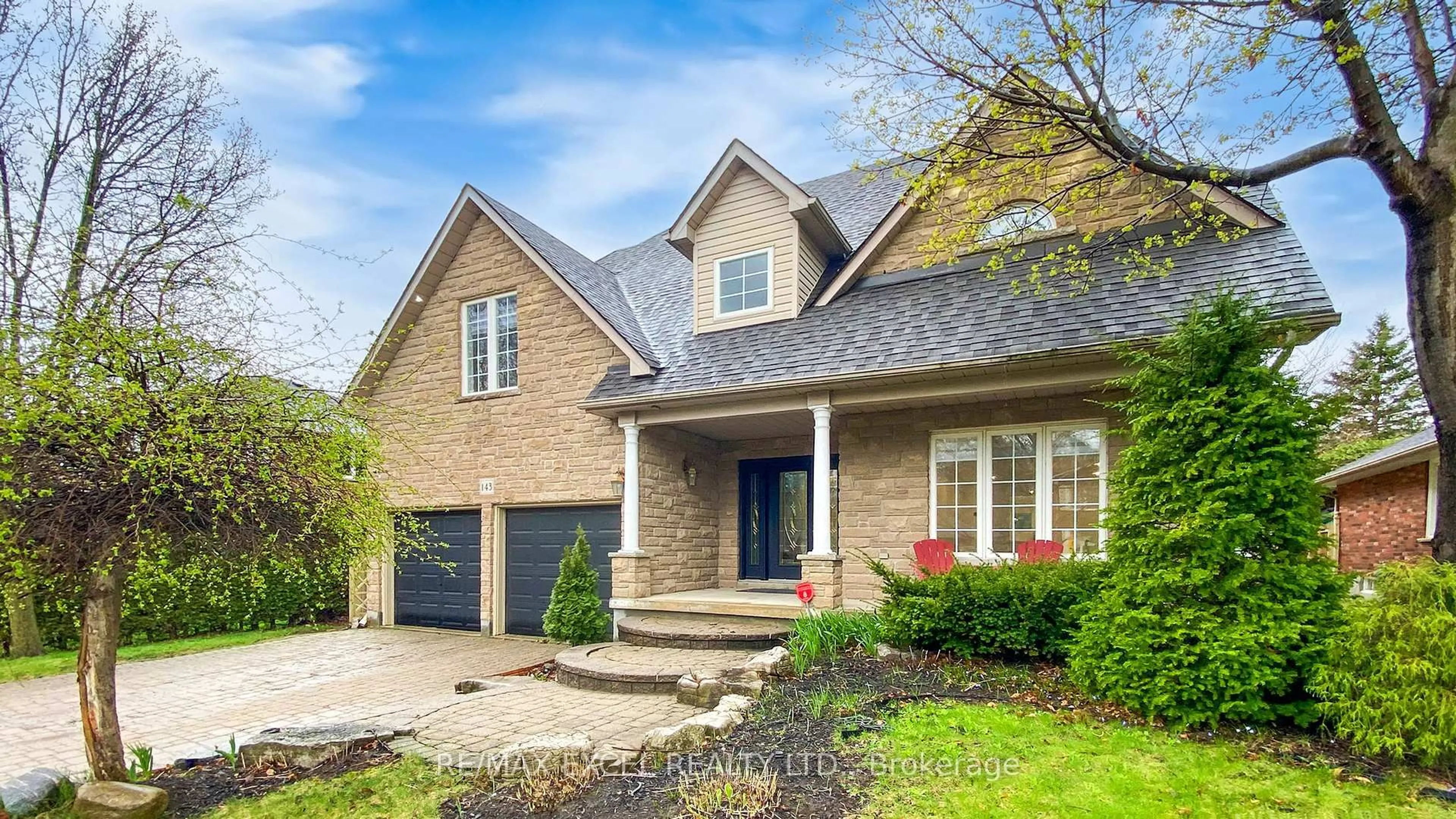 Home with brick exterior material, street for 143 Samac Tr, Oshawa Ontario L1G 7V9