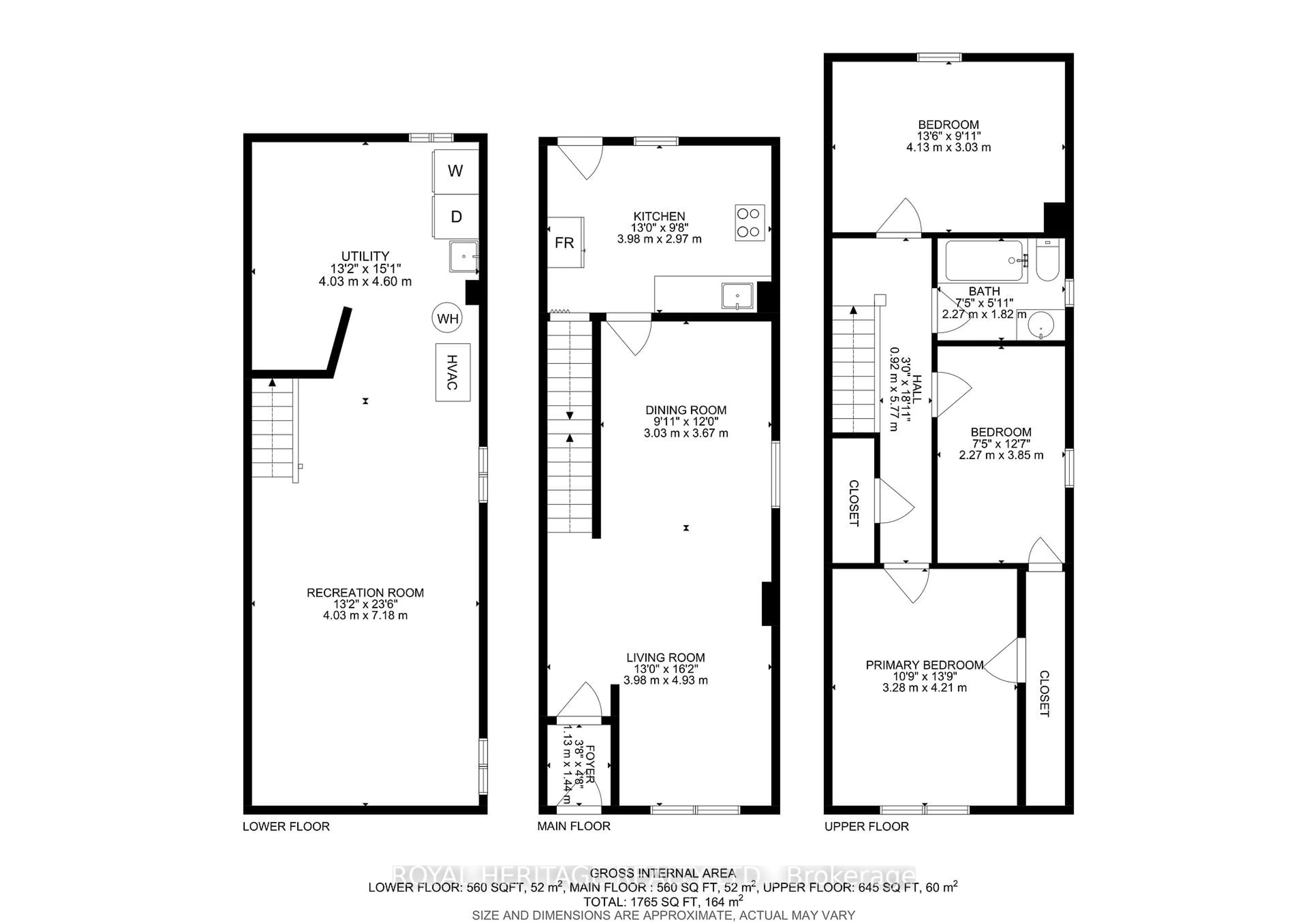 Floor plan for 96 WOODINGTON Ave, Toronto Ontario M4C 3J8