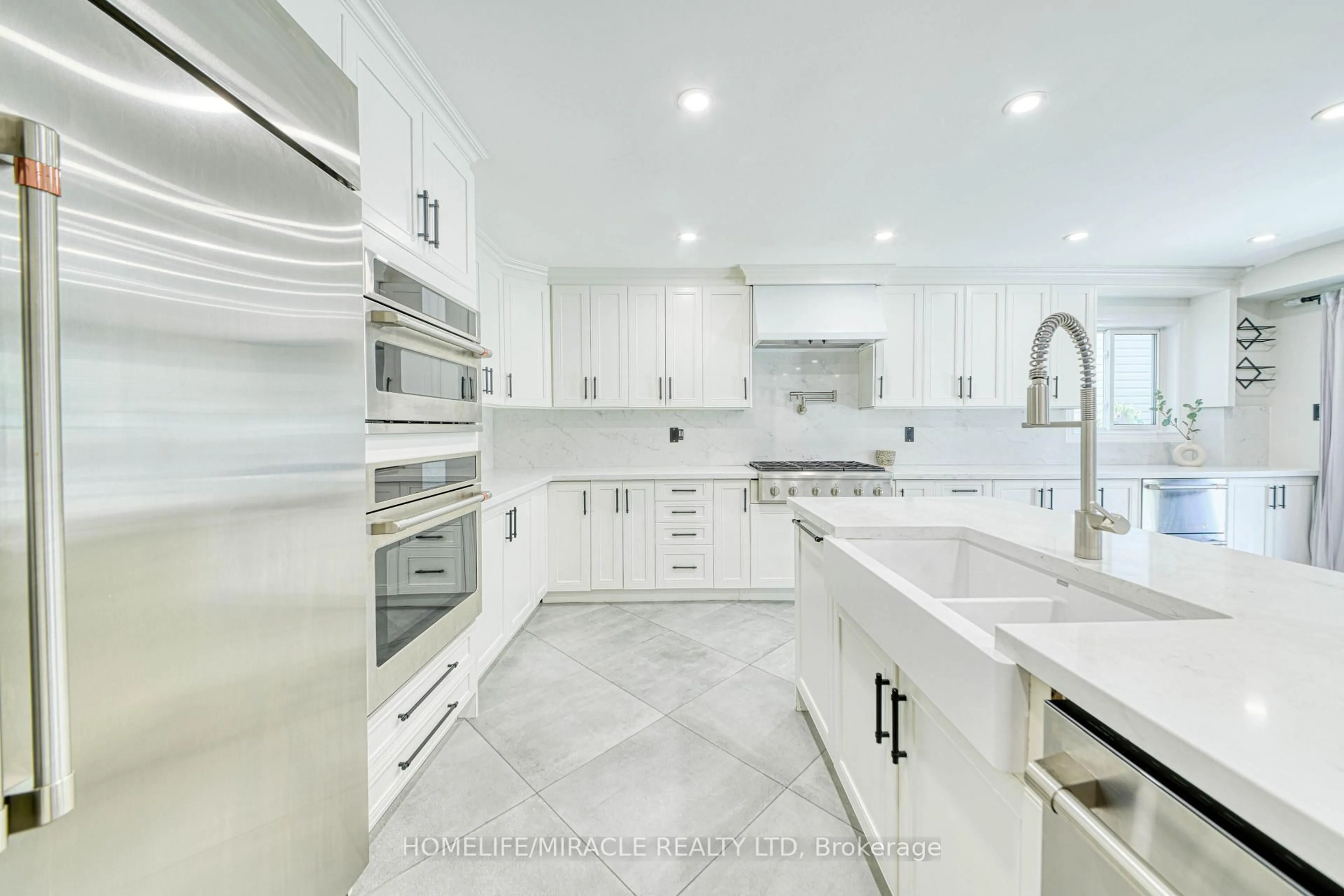 Contemporary kitchen, ceramic/tile floor for 1350 Aldergrove Dr, Oshawa Ontario L1K 2Y6