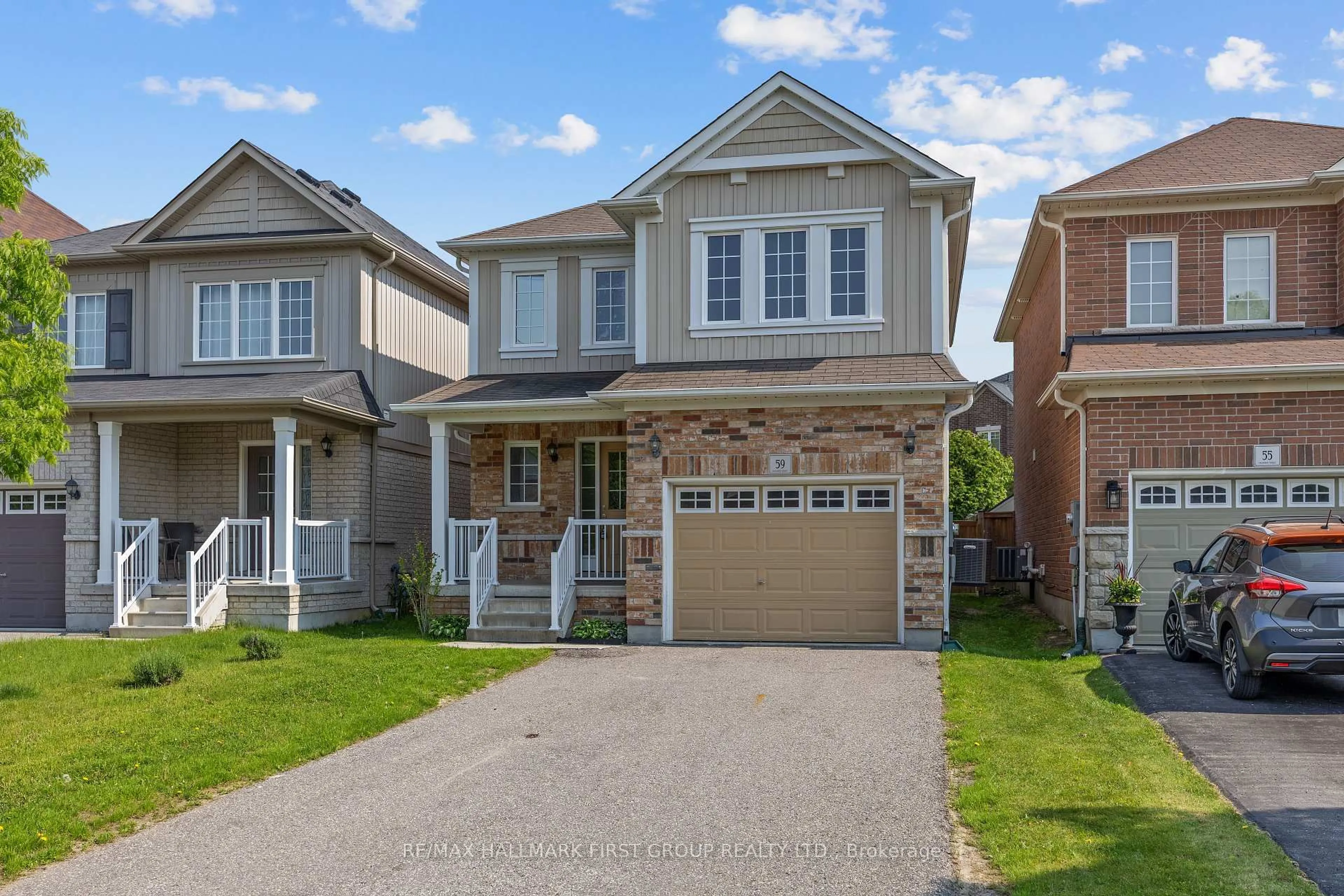 Home with brick exterior material, street for 59 William Ingles Dr, Clarington Ontario L1E 0E3