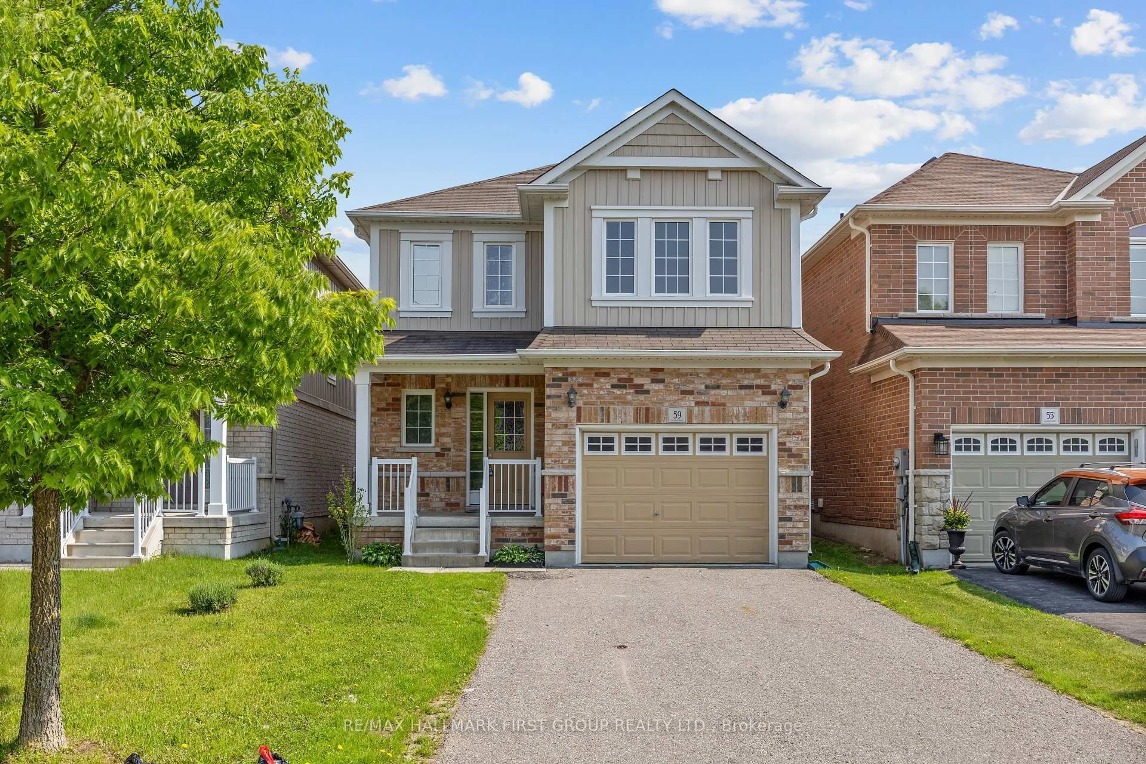 Home with brick exterior material, street for 59 William Ingles Dr, Clarington Ontario L1E 0E3