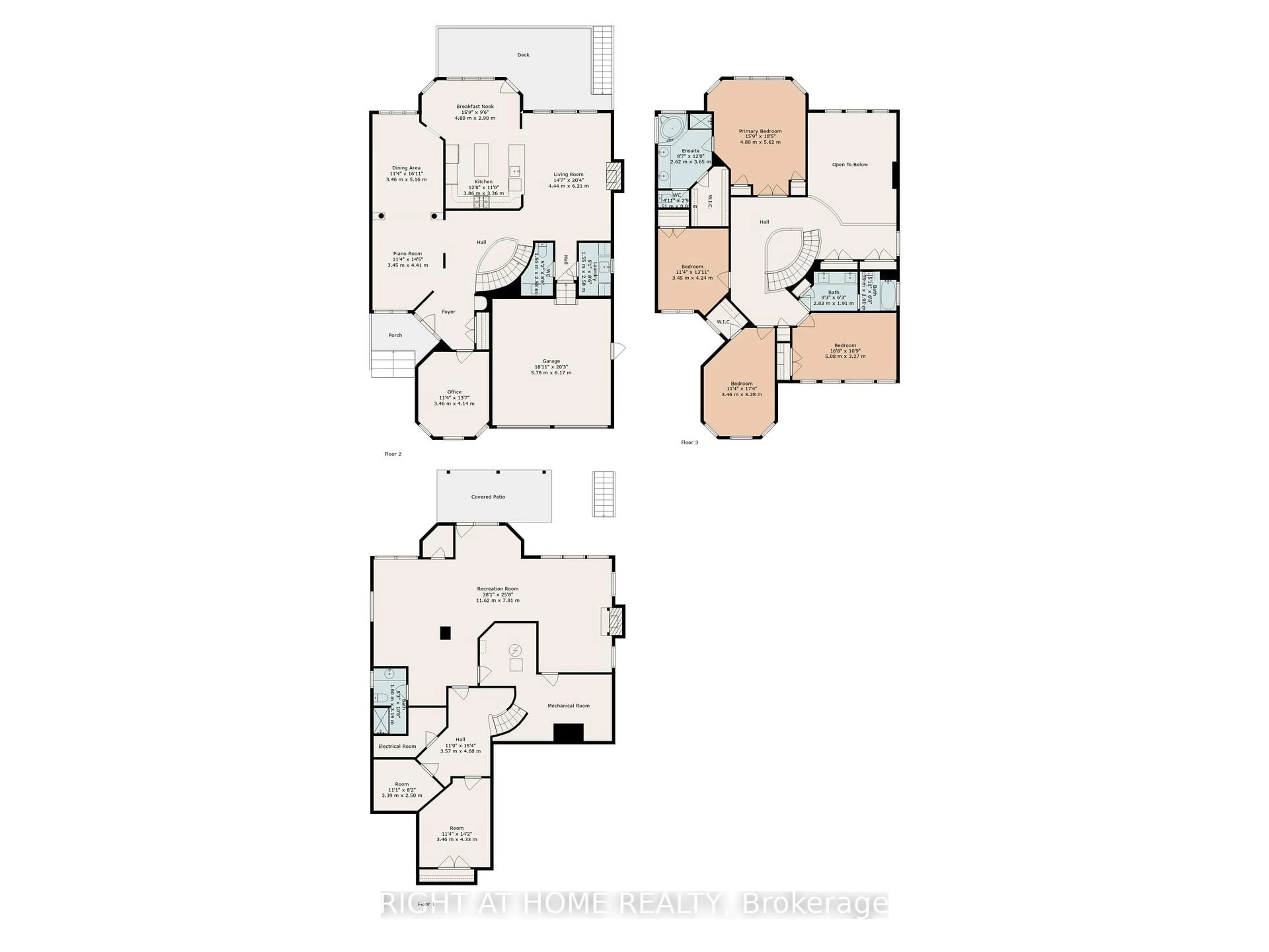 Floor plan for 842 Primrose Crt, Pickering Ontario L1X 2S7