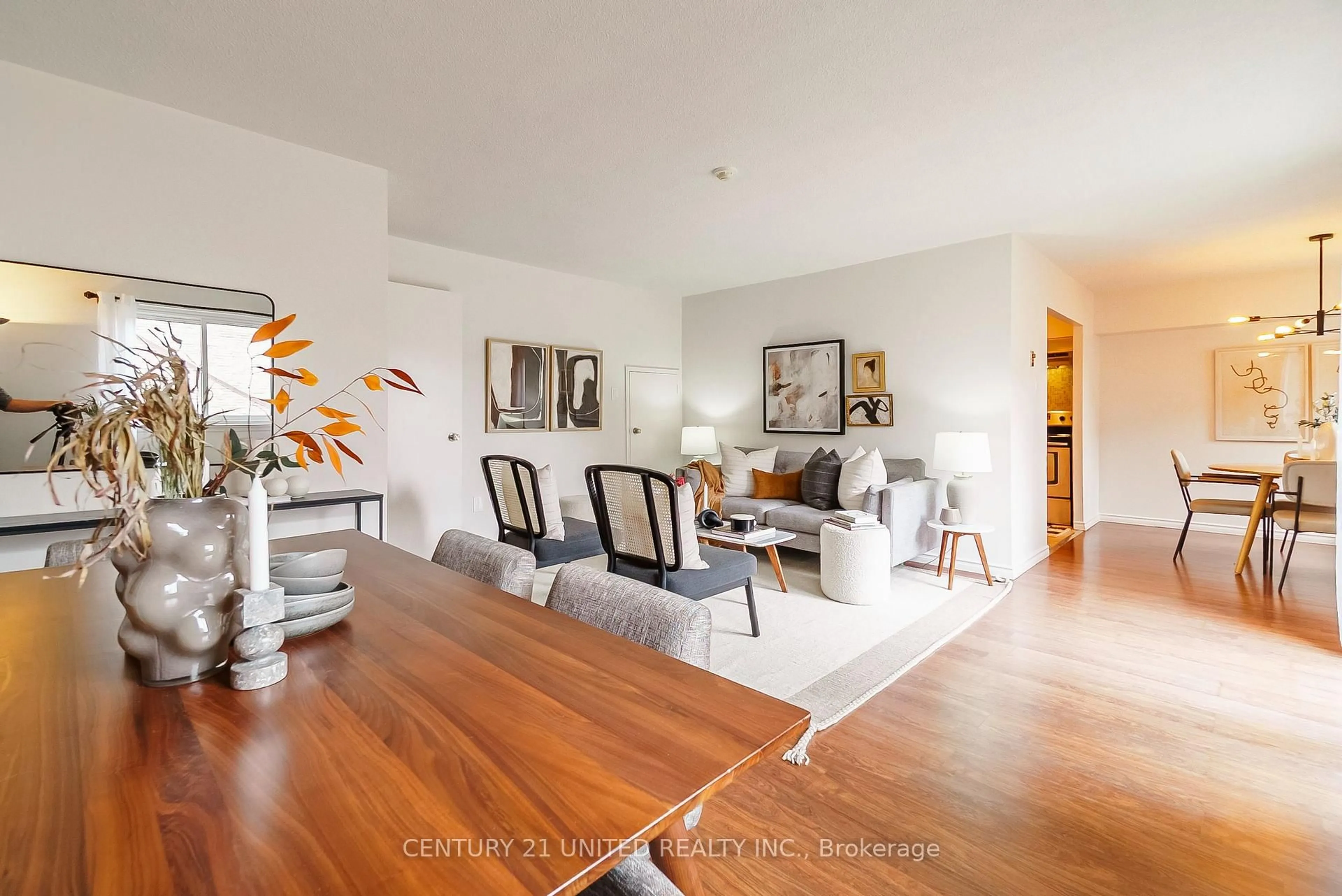 Living room with furniture, unknown for 140 Ling Rd #101, Toronto Ontario M1E 4V9
