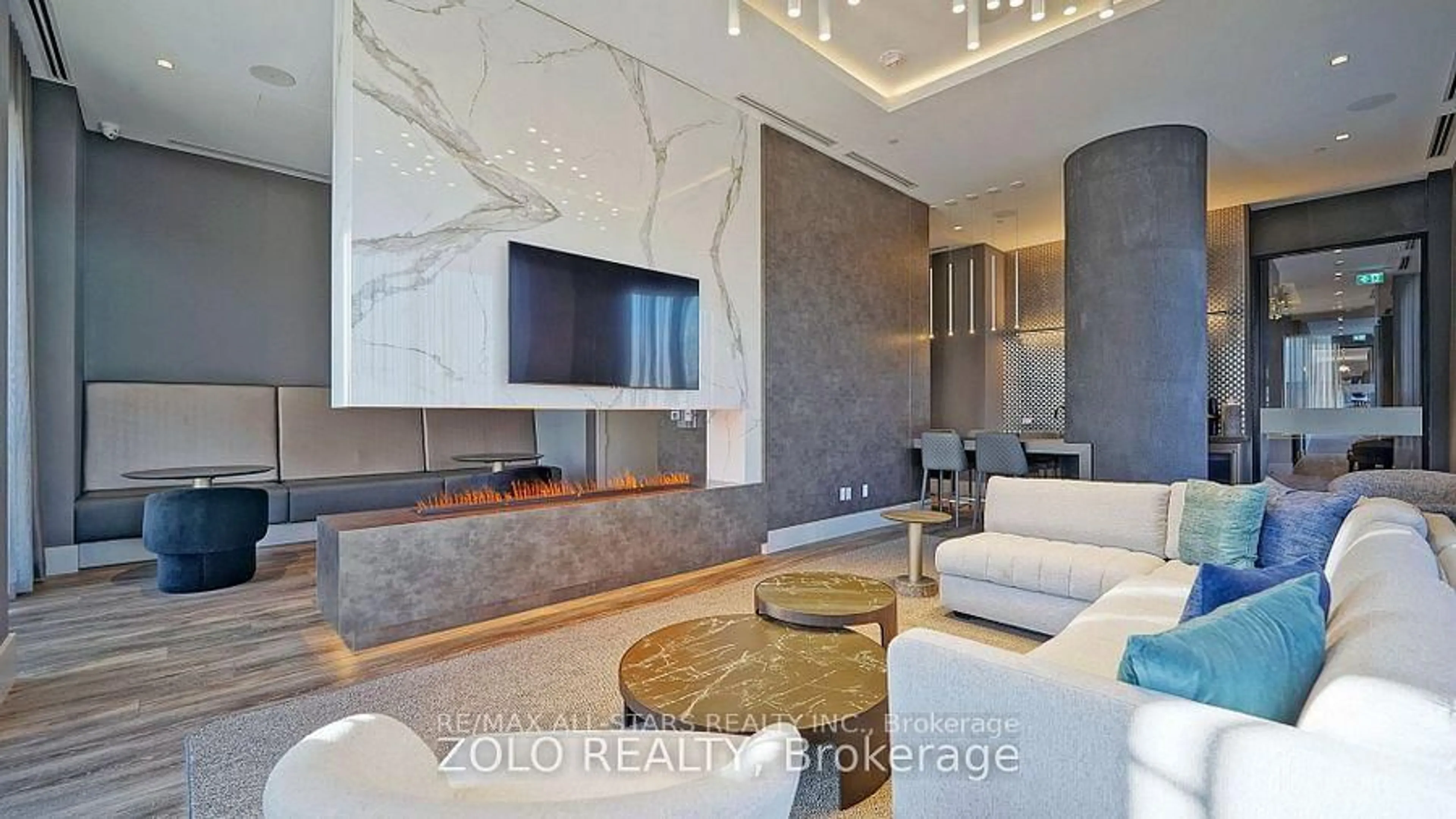 Living room with furniture, unknown for 2550 Simcoe St #214, Oshawa Ontario L1L 0R5
