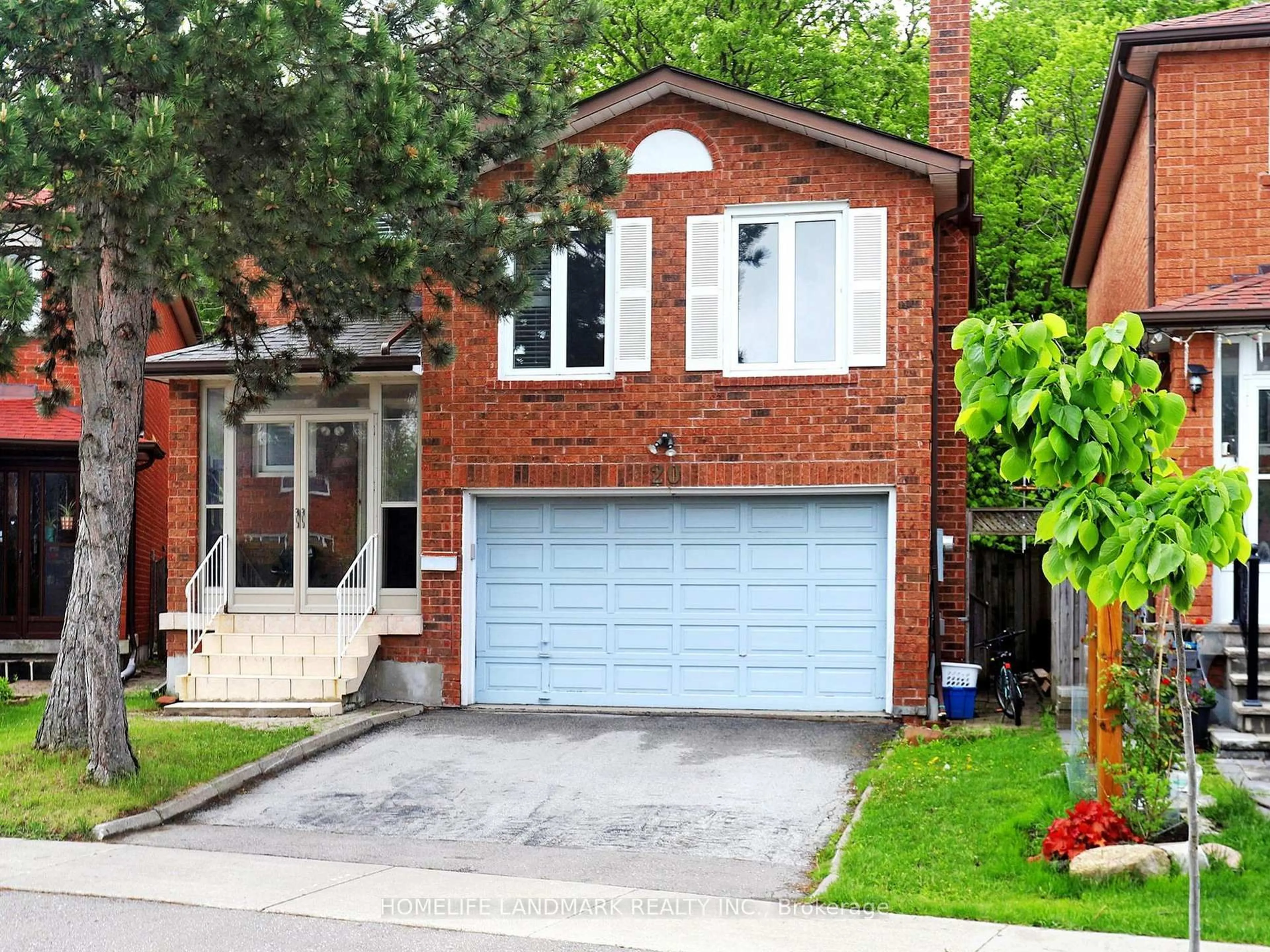 Home with brick exterior material, street for 20 Burnt Bark Dr, Toronto Ontario M1V 3J8