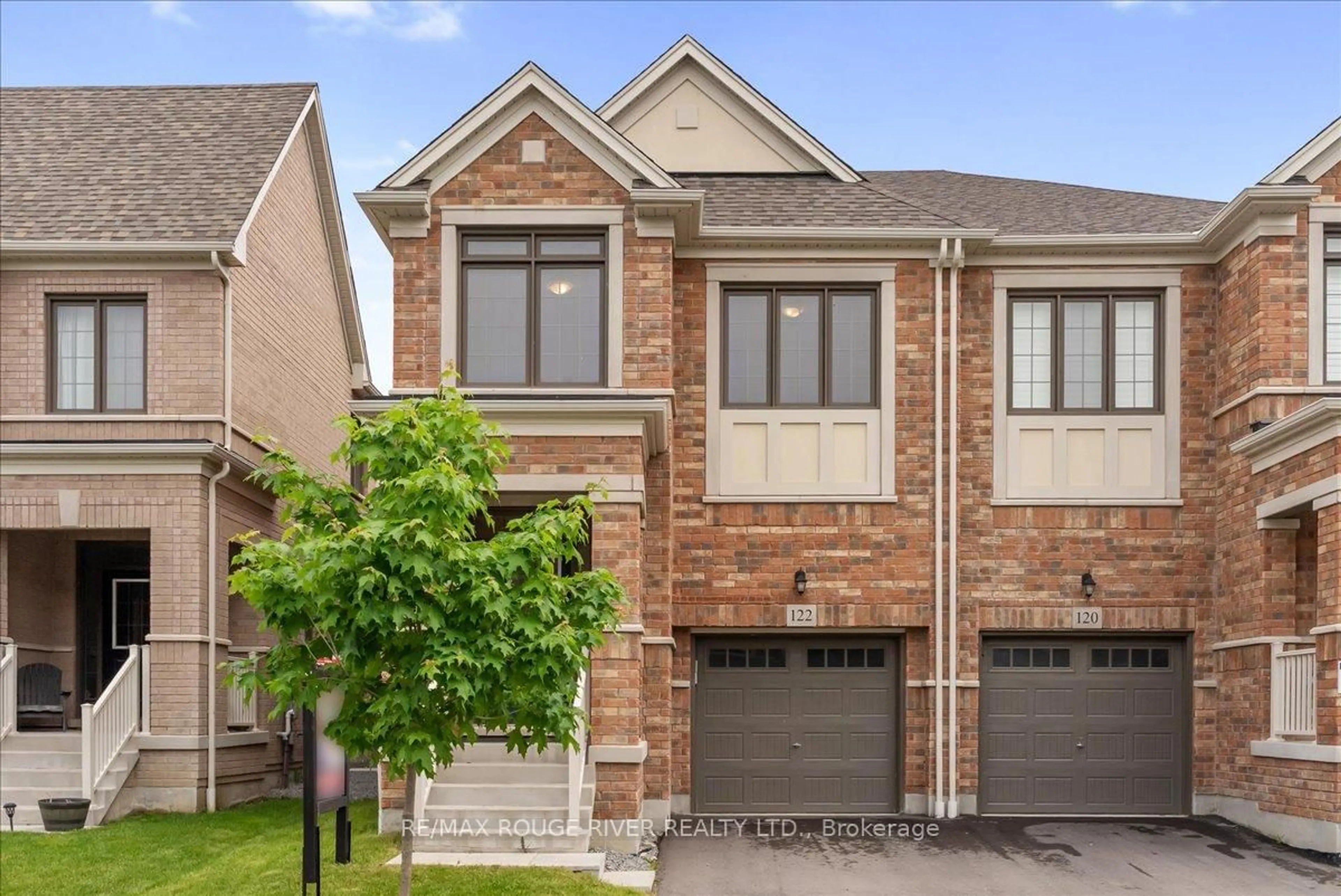 Home with brick exterior material, street for 122 Laing Dr, Whitby Ontario L1P 0N5