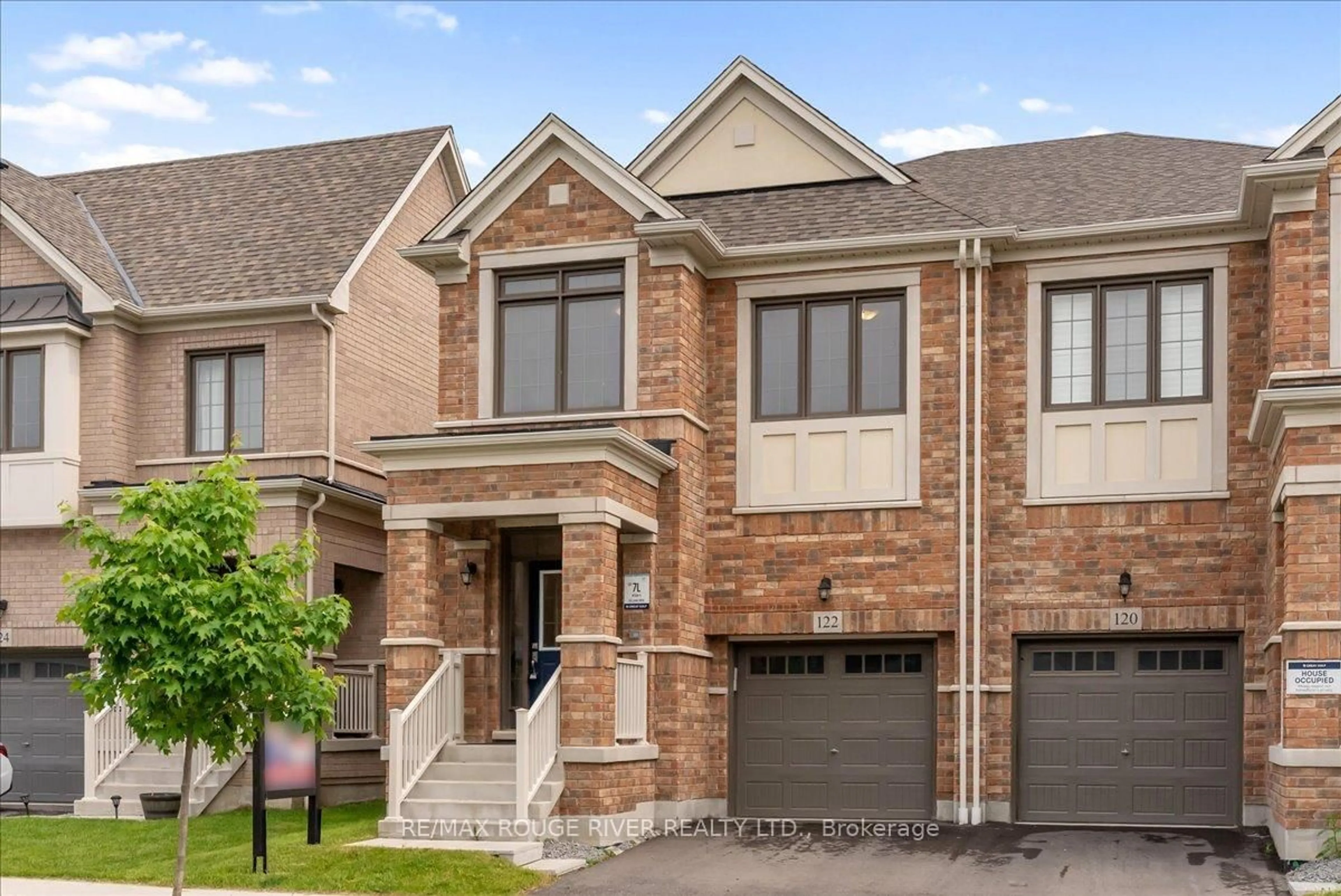 Home with brick exterior material, street for 122 Laing Dr, Whitby Ontario L1P 0N5