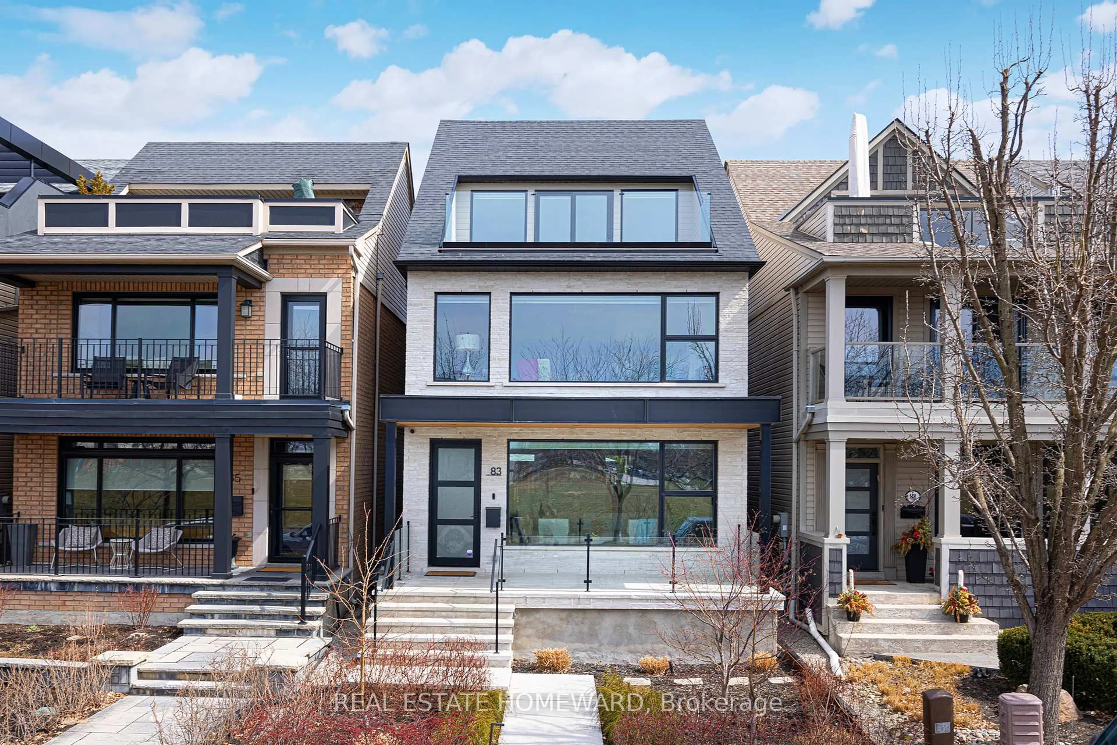 Home with brick exterior material, street for 83 Northern Dancer Blvd, Toronto Ontario M4L 3Z8