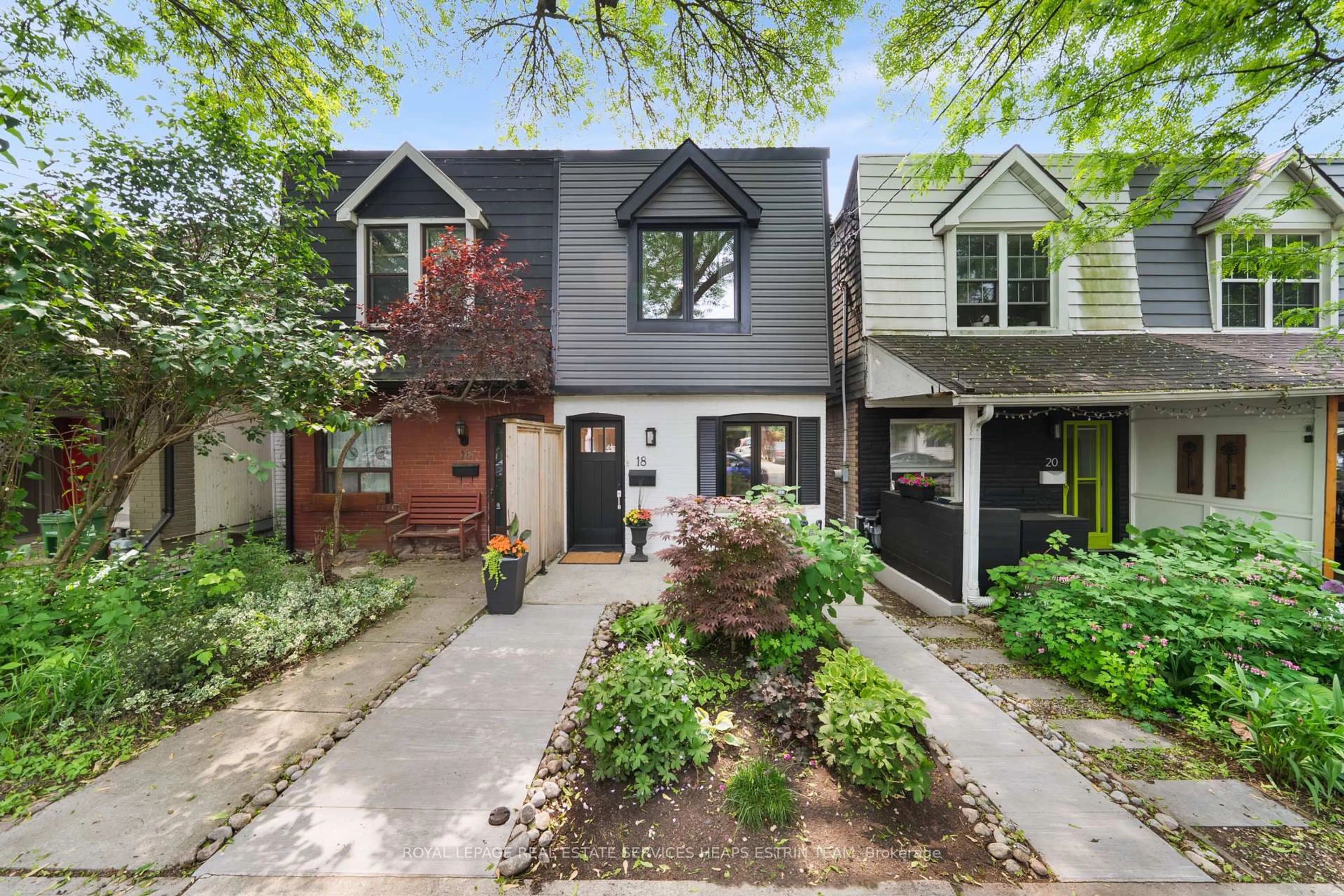 Home with brick exterior material, street for 18 Alton Ave, Toronto Ontario M4L 2M2