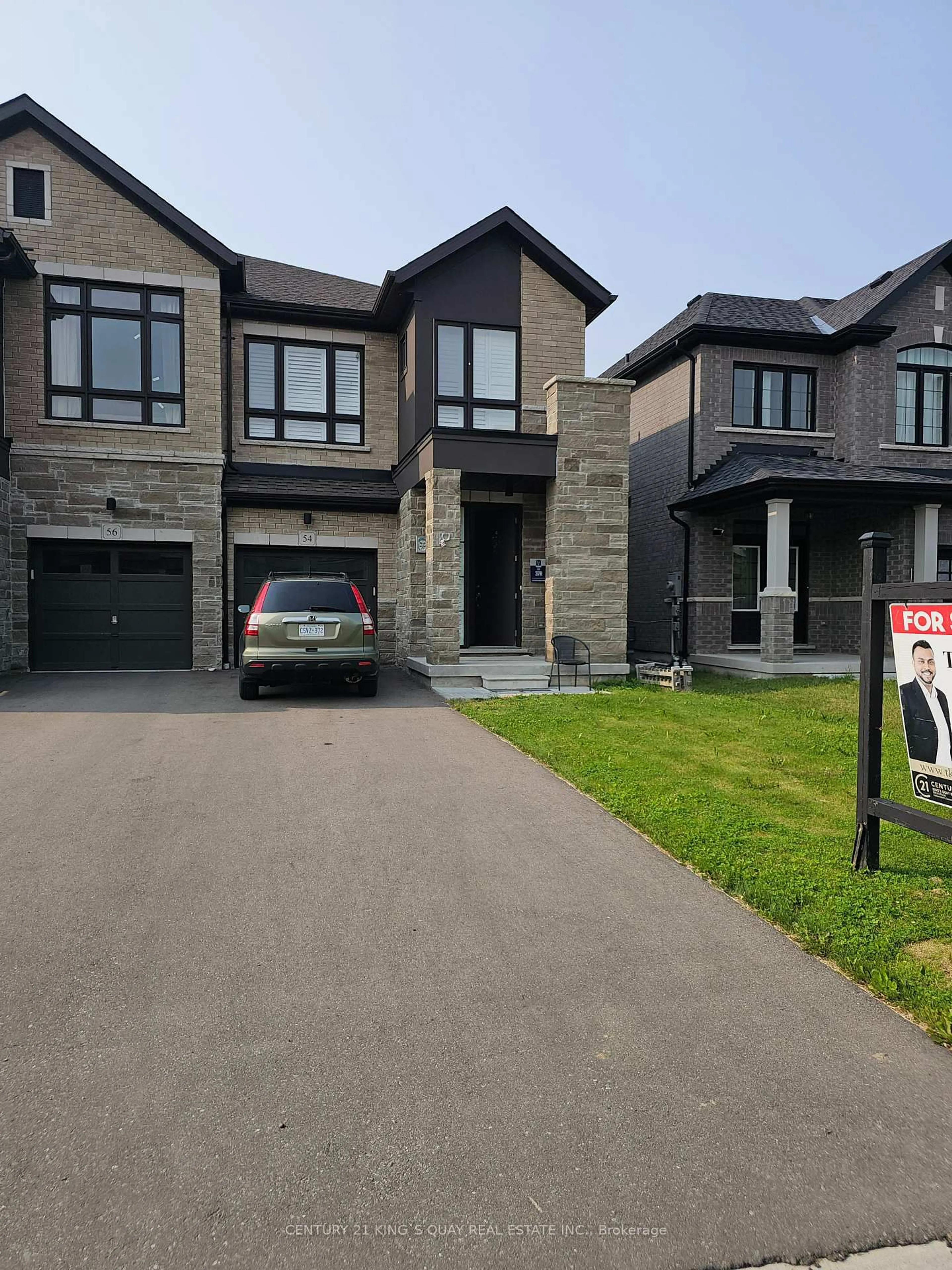 Home with brick exterior material, street for 54 Peter Hogg Crt, Whitby Ontario L1P 0N2