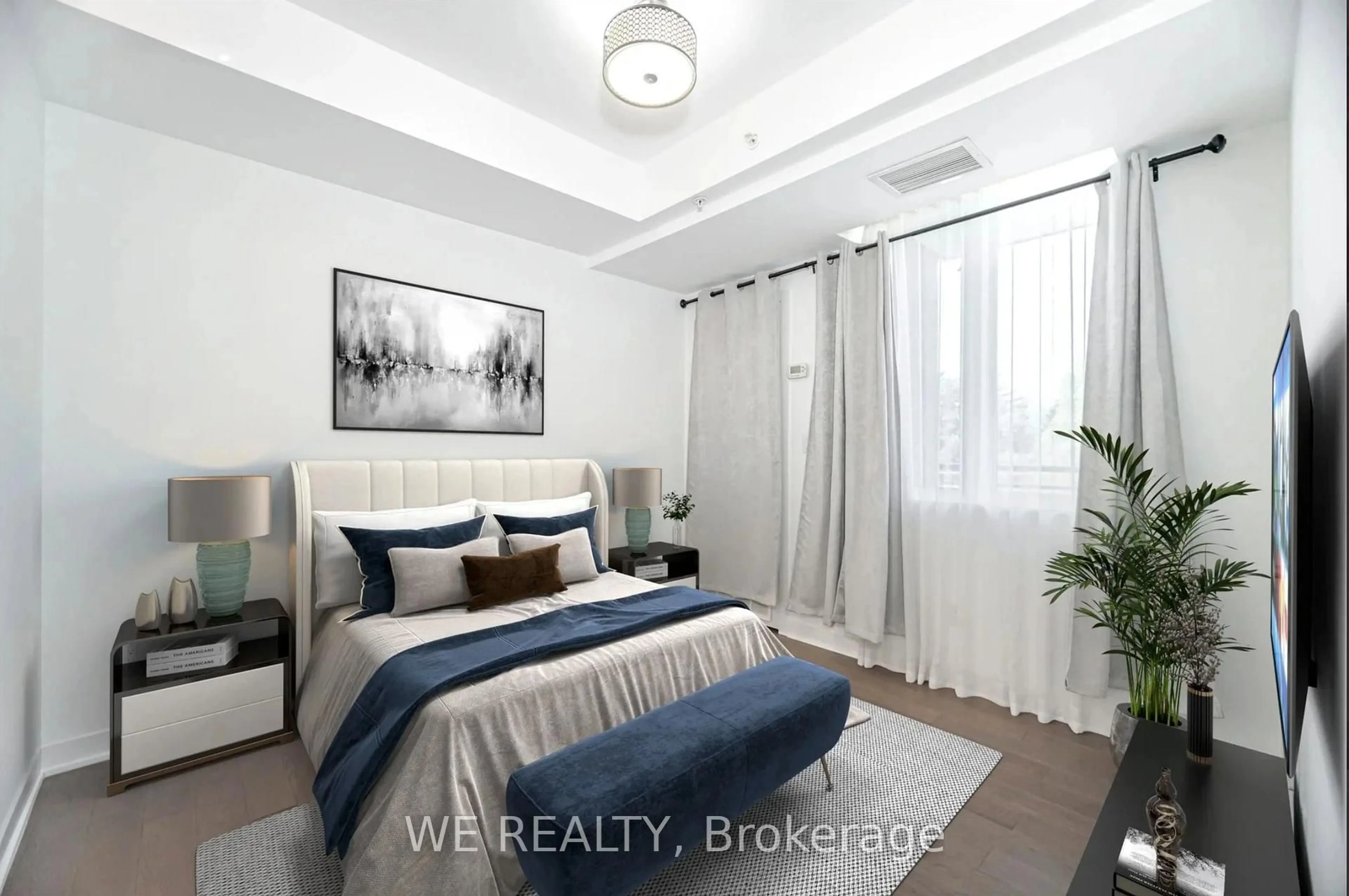 Bedroom with bed, unknown for 3560 St Clair Ave #224, Toronto Ontario M1K 0A9