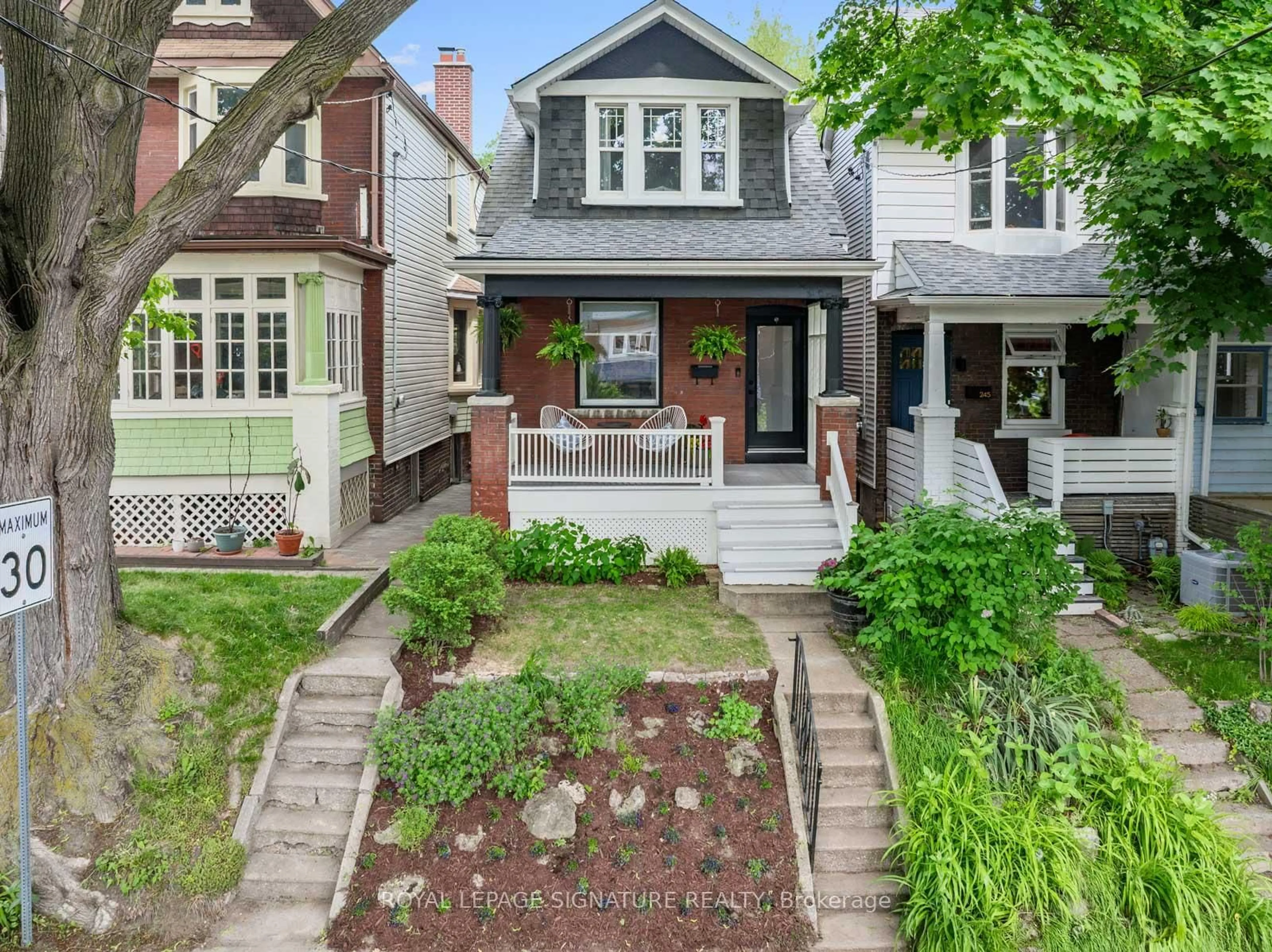Home with brick exterior material, street for 247 Highfield Rd, Toronto Ontario M4L 2V4
