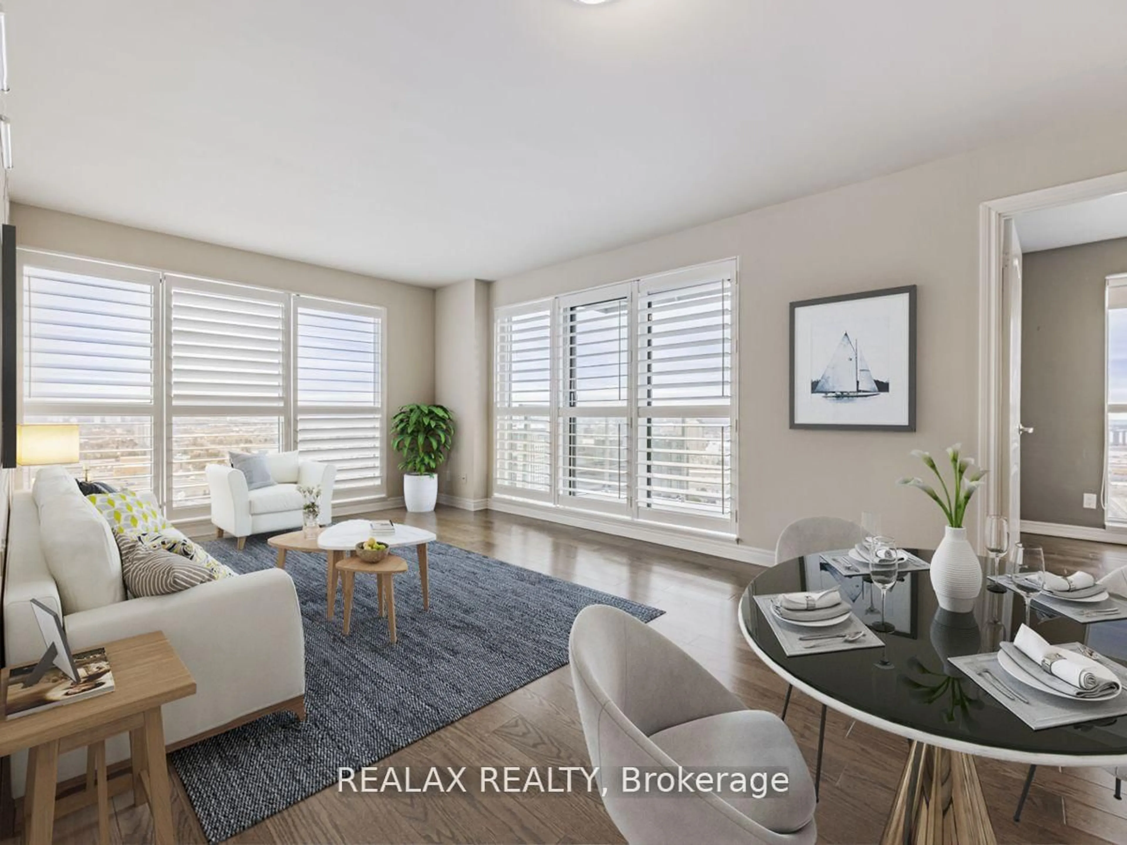 Living room with furniture, unknown for 70 Town Centre Crt #3102, Toronto Ontario M1P 0B2