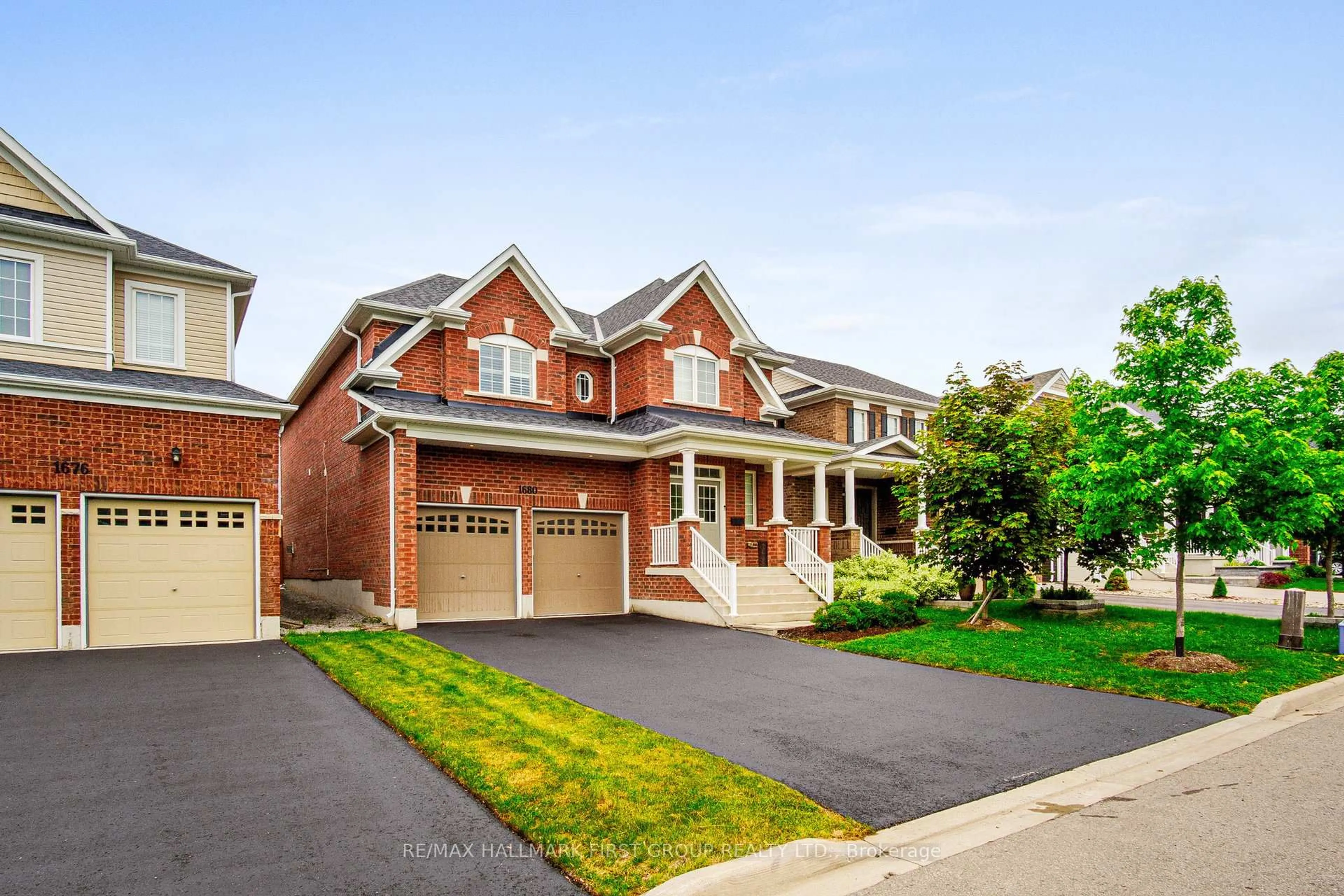 Home with brick exterior material, street for 1680 Frederick Mason Dr, Oshawa Ontario L1K 0X5